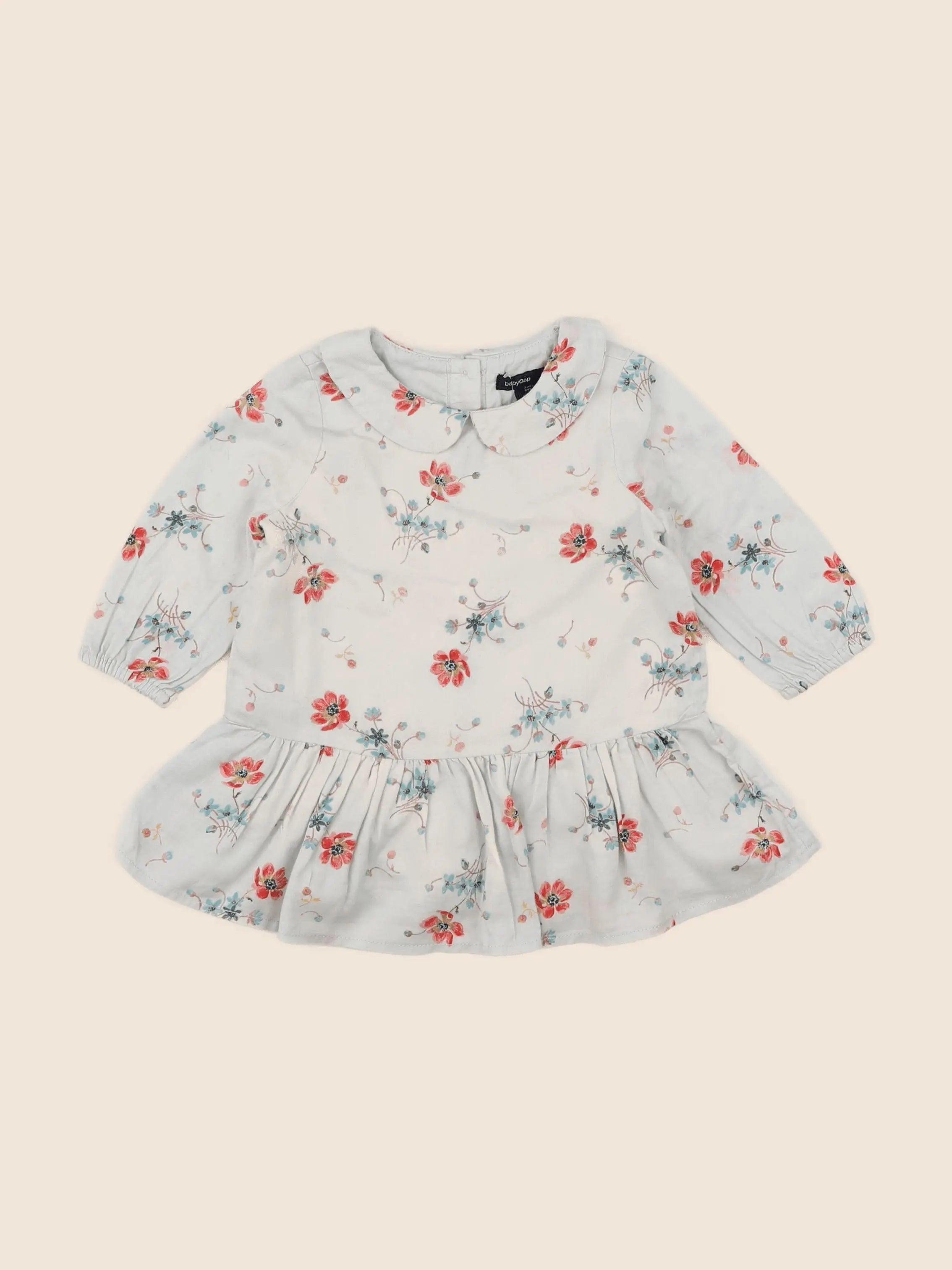 GAP - robe bleu - 3/6 mois