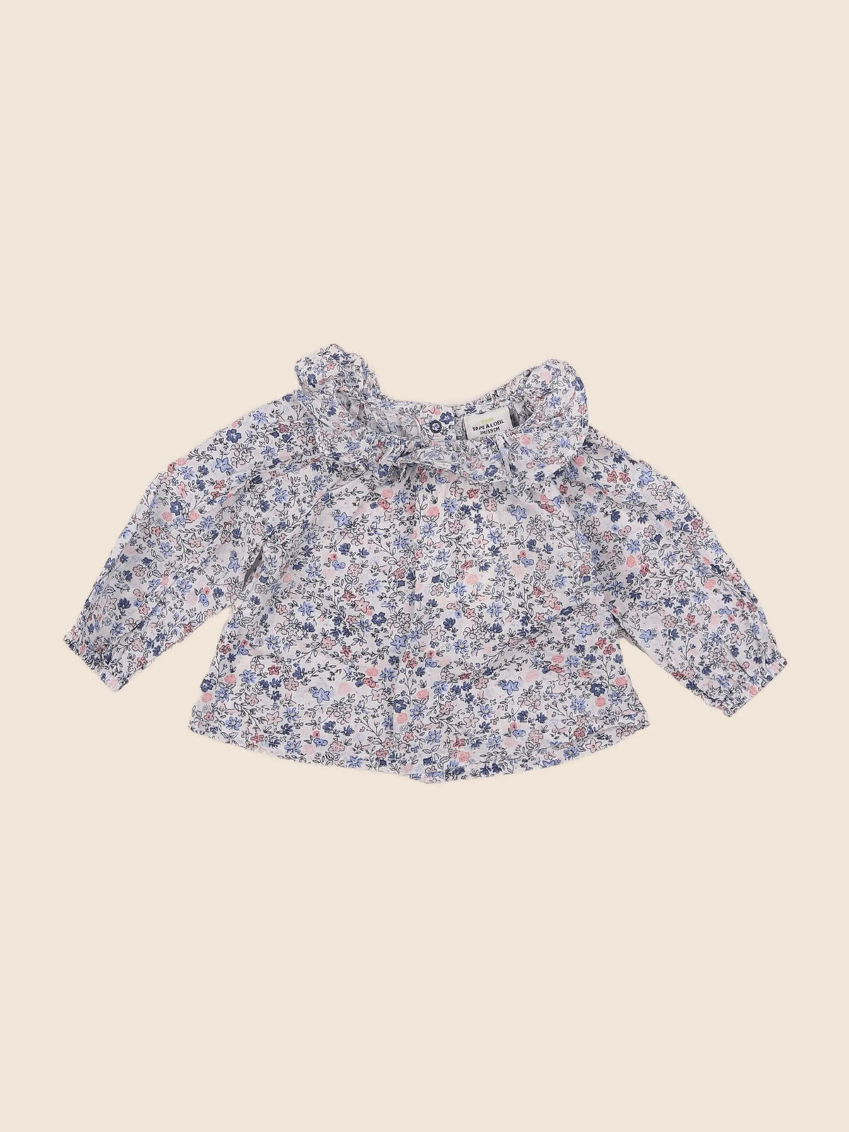 Tape à l'oeil - blouse bleu - 3 mois