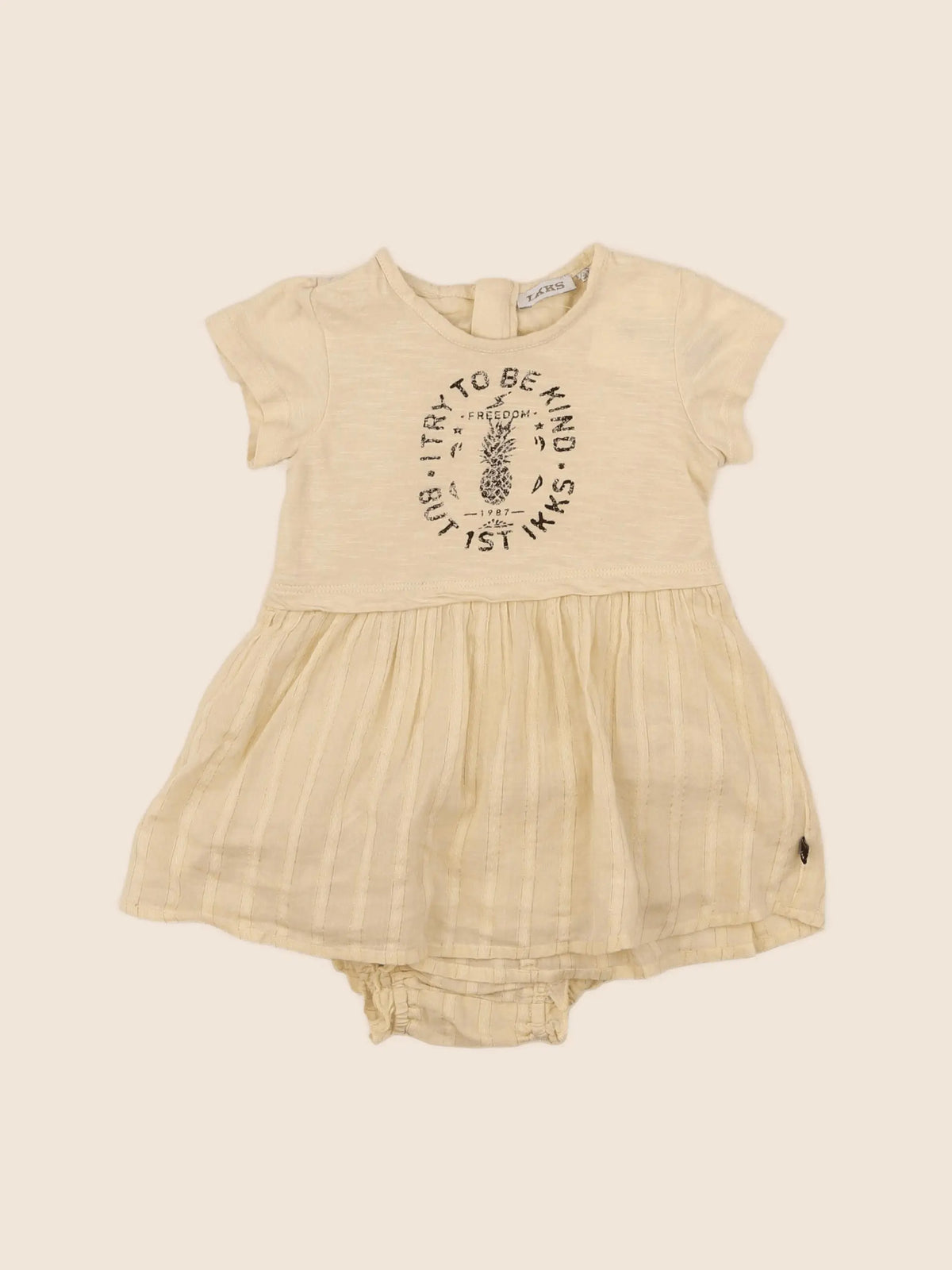 IKKS - robe jaune - 6 mois