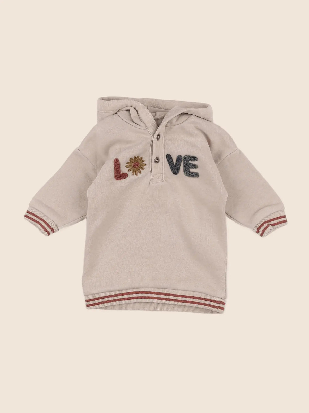 Vertbaudet - robe beige - 6 mois