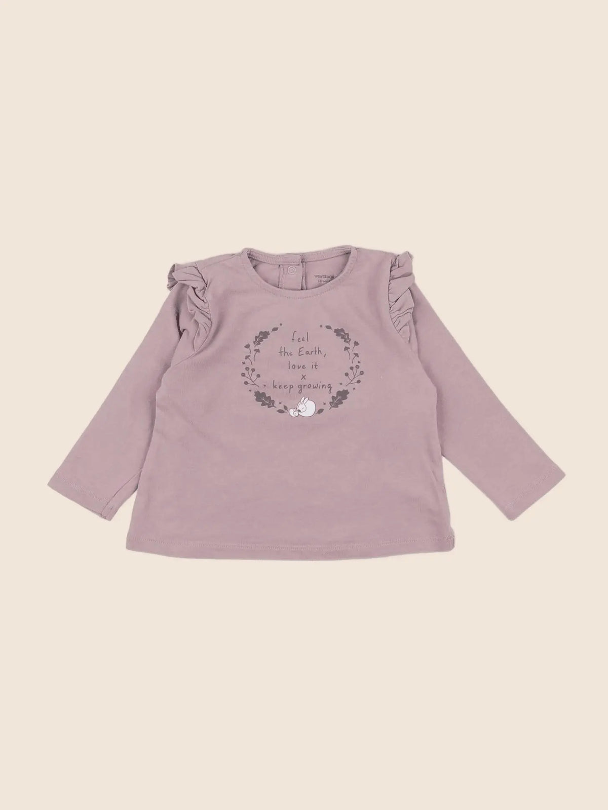 Vertbaudet - tee-shirt violet - 12 mois