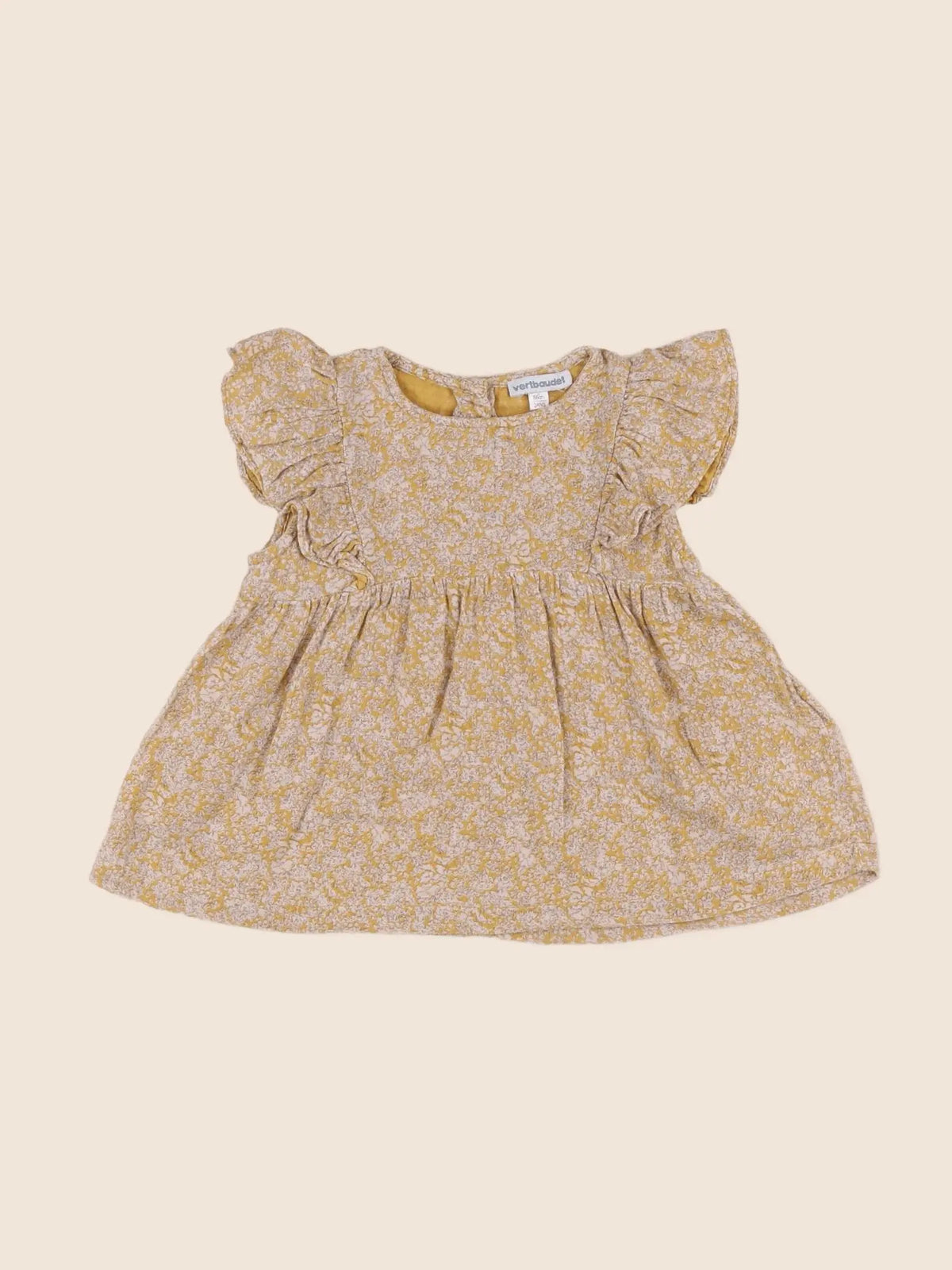 Vertbaudet - blouse jaune - 12 mois