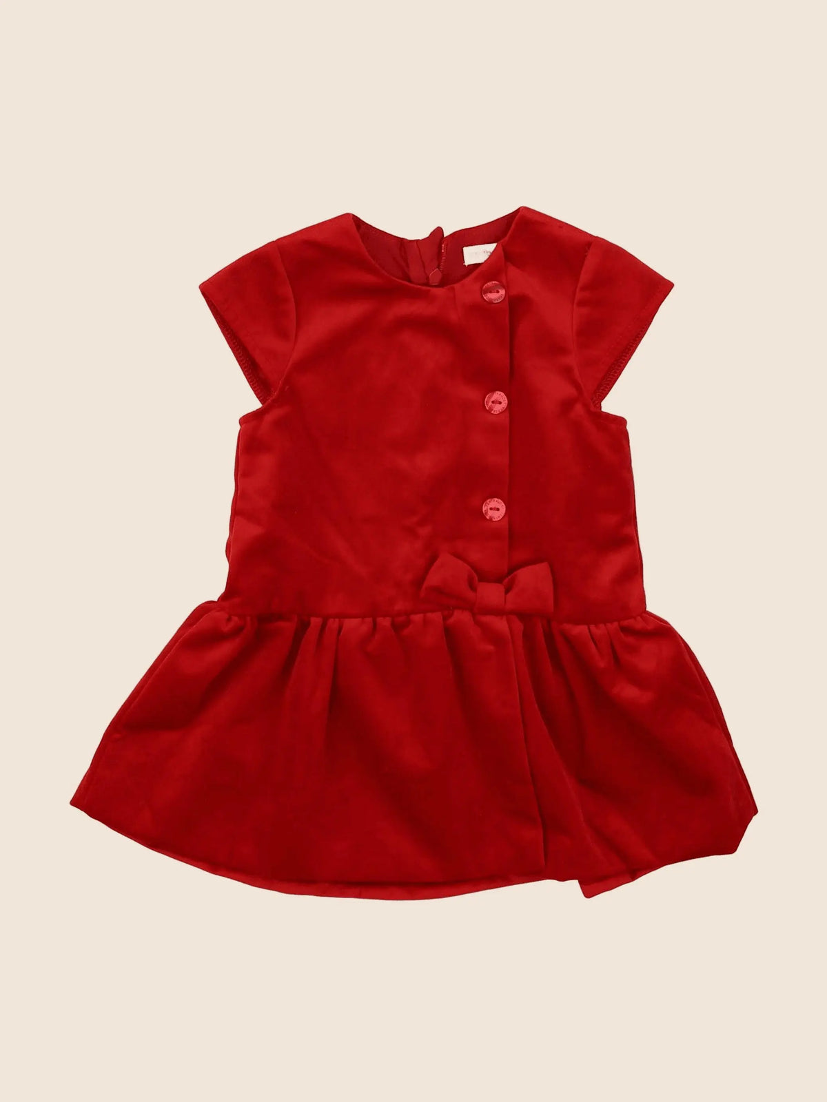 Vertbaudet - robe rouge - 18 mois