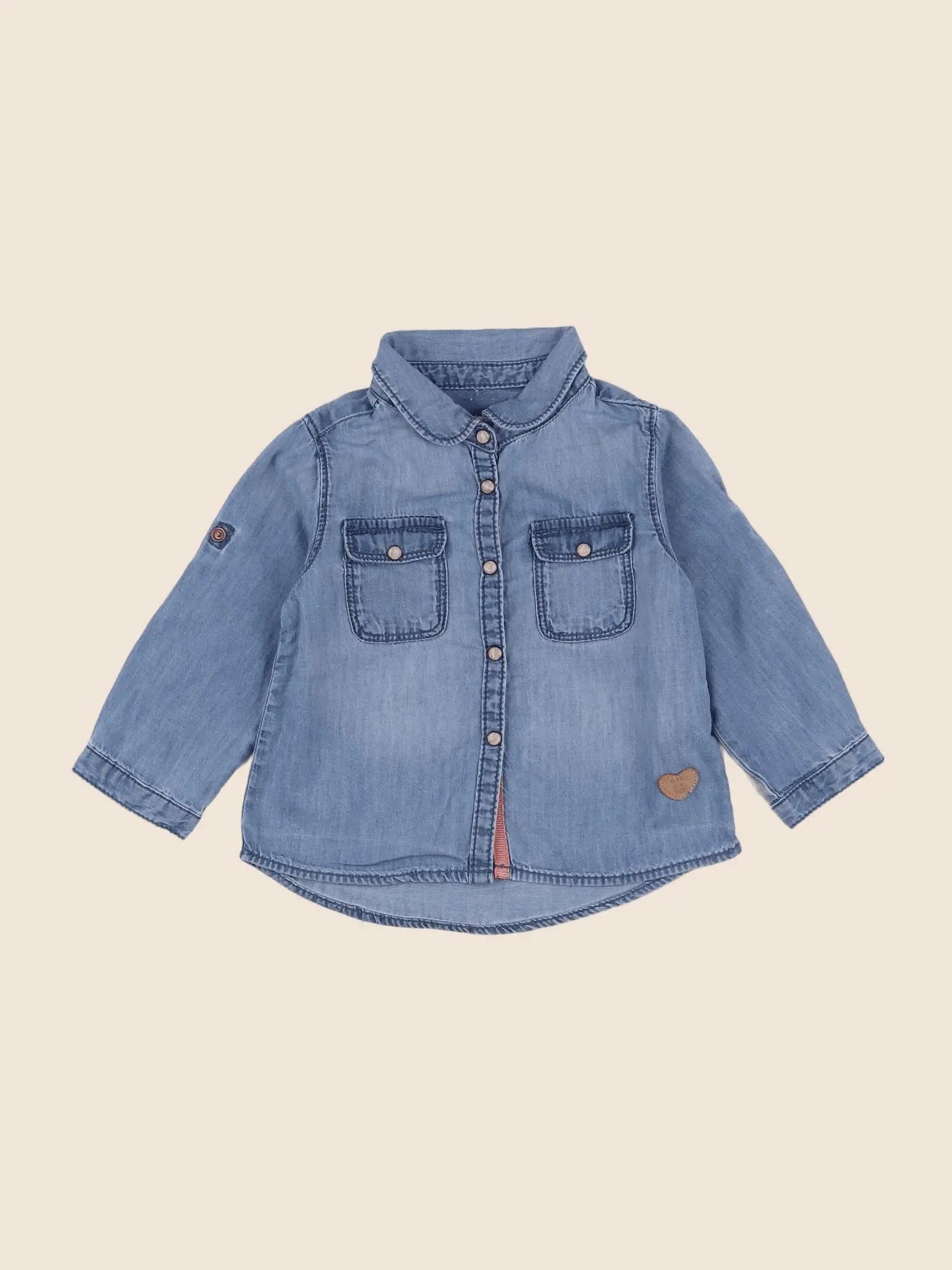 Zara - chemise bleu - 9/12 mois