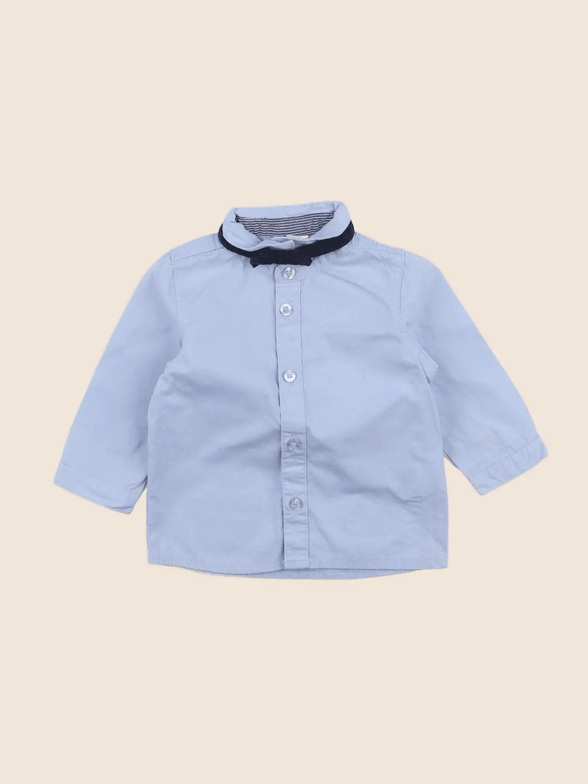 Vertbaudet - chemise bleu - 6 mois