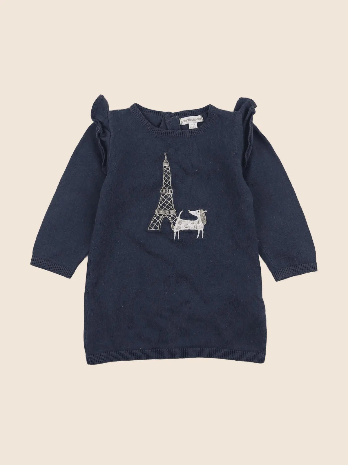 Vertbaudet - robe bleu - 12 mois