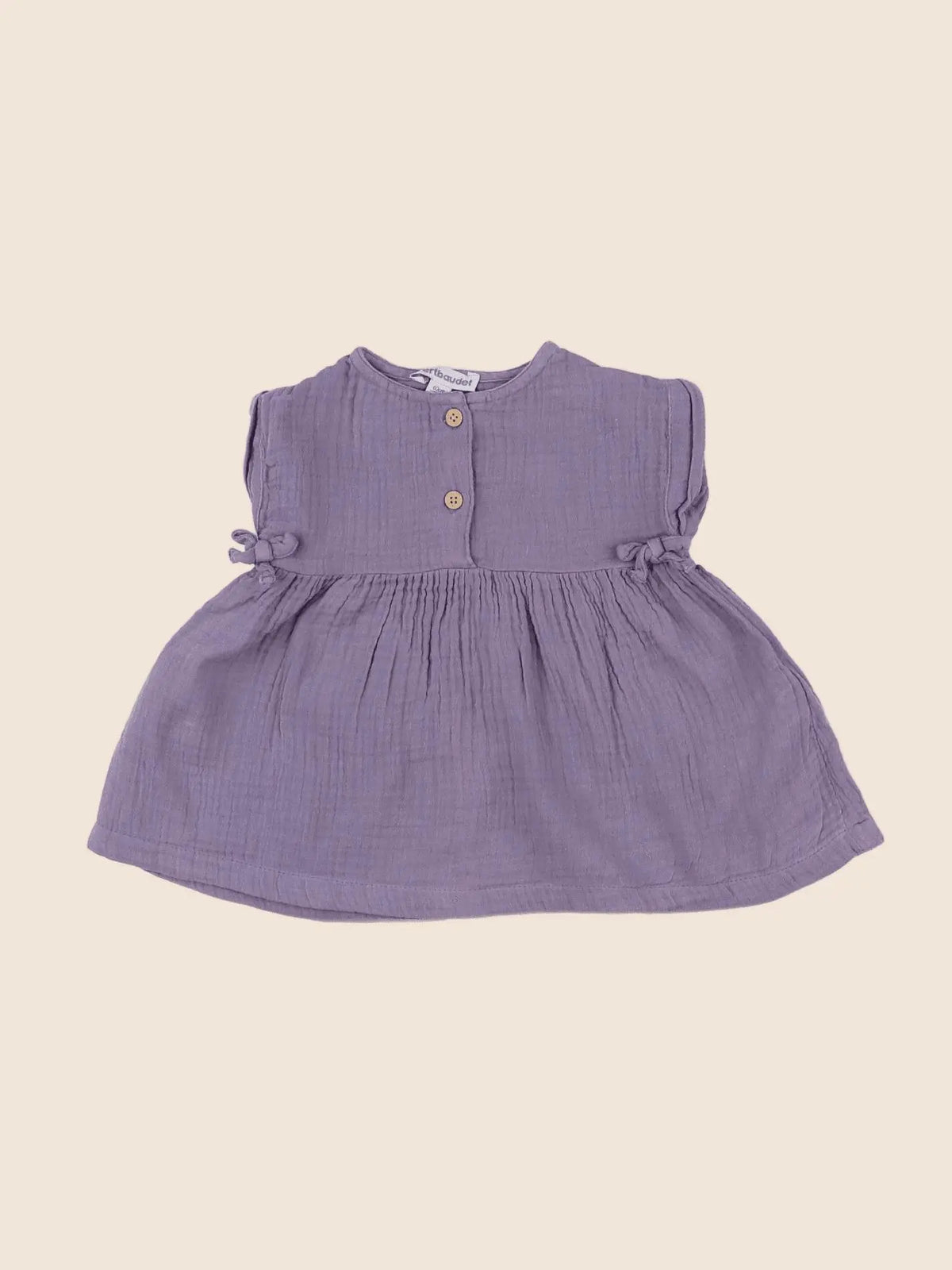 Vertbaudet - robe violet - 3 mois