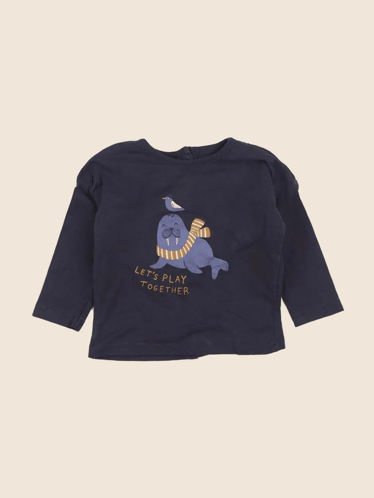 Vertbaudet - tee-shirt gris - 6 mois