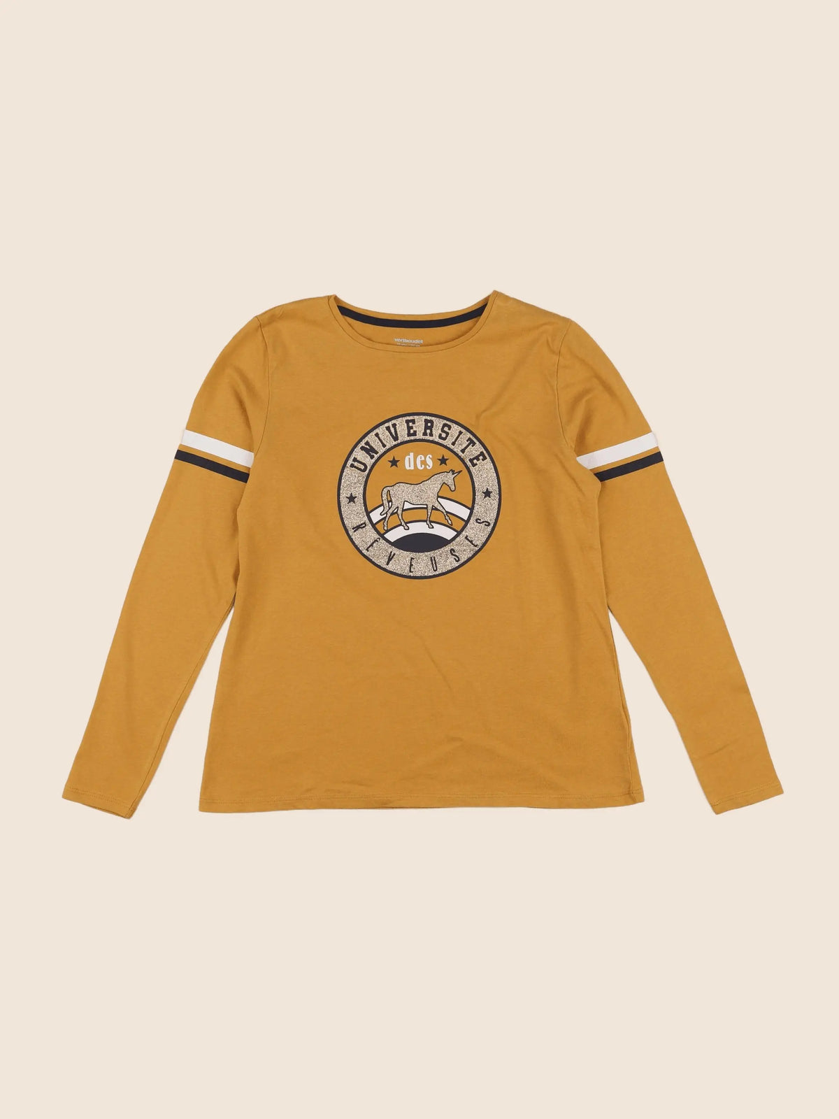 Vertbaudet - tee-shirt jaune - 12 ans