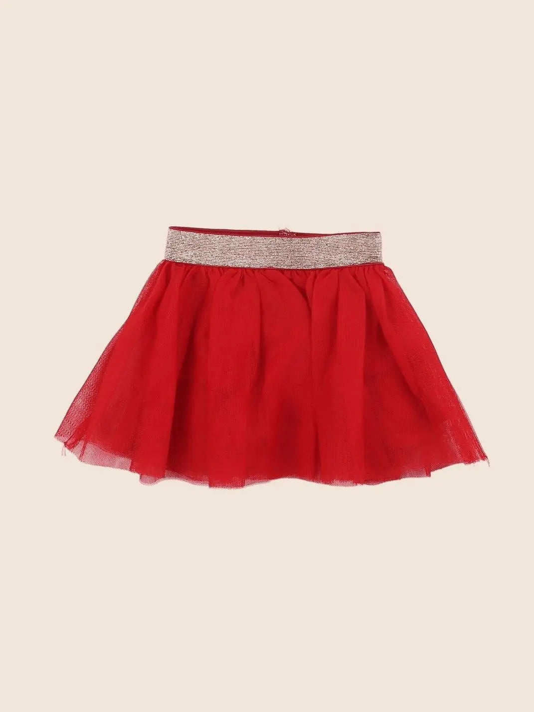 Vertbaudet - jupe rouge - 6 mois