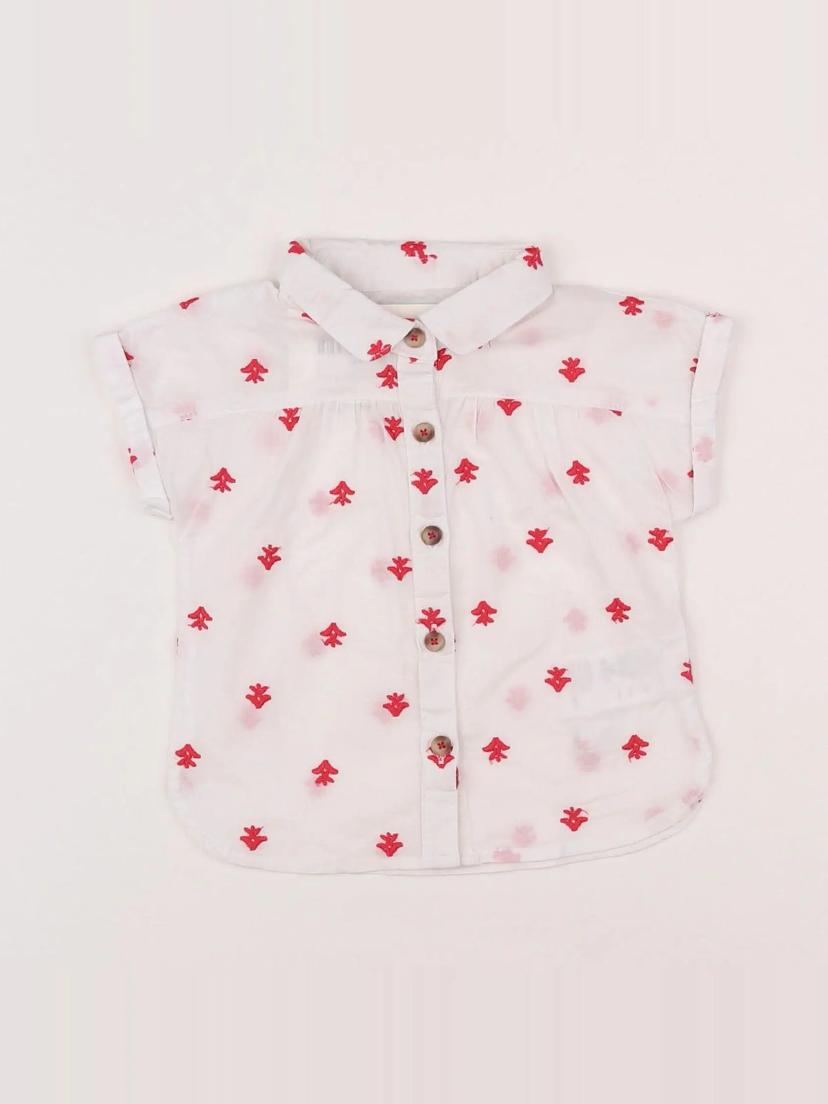 Vertbaudet - chemise blanc - 9 mois