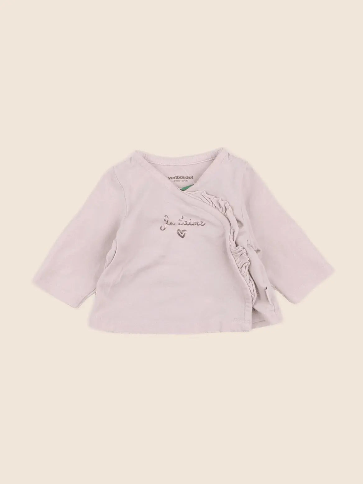 Vertbaudet - tee-shirt rose - 3 mois