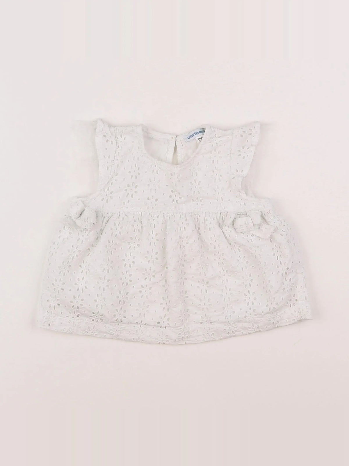 Vertbaudet - blouse blanc - 12 mois