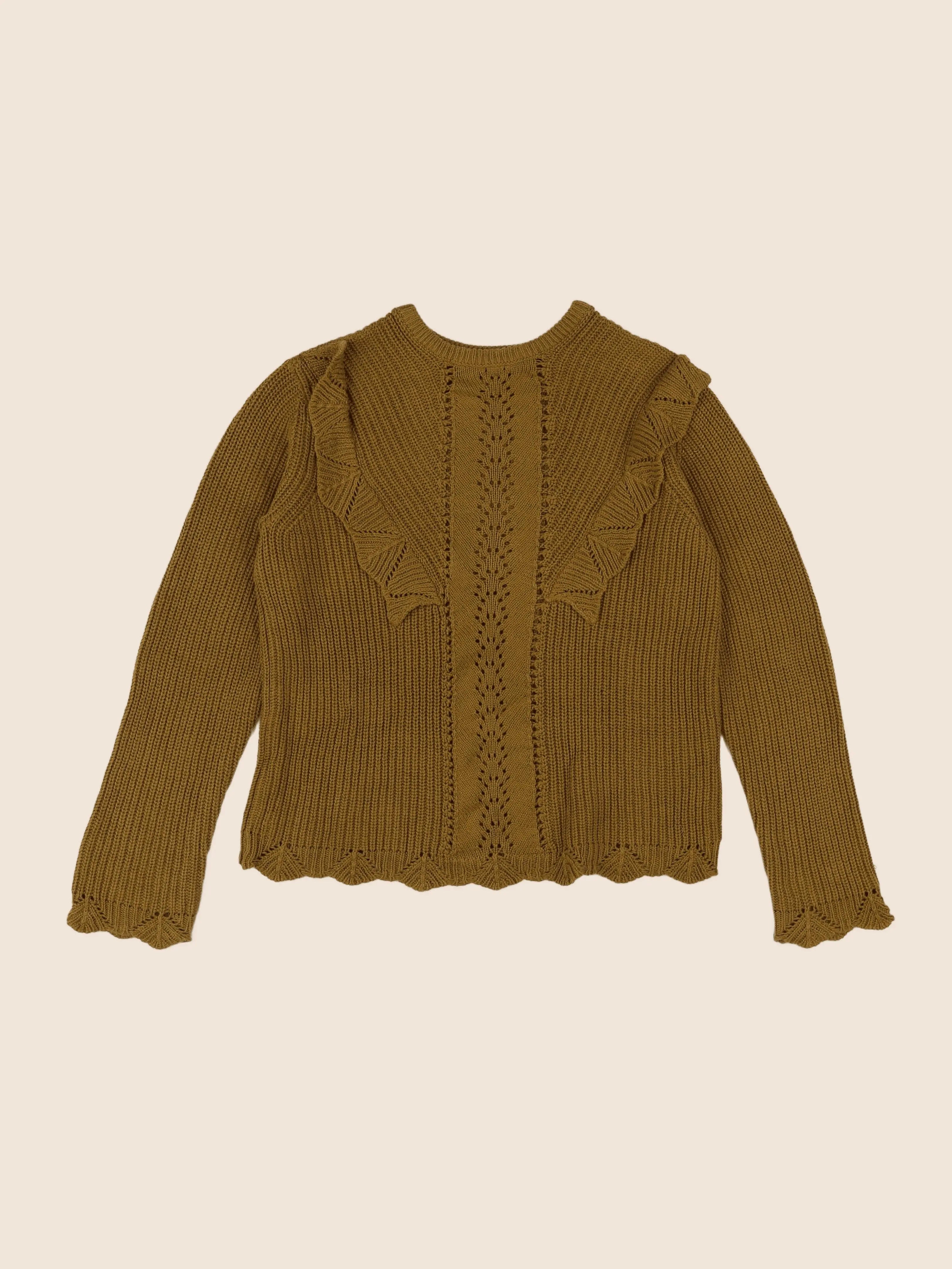 Vertbaudet - pull marron - 10 ans