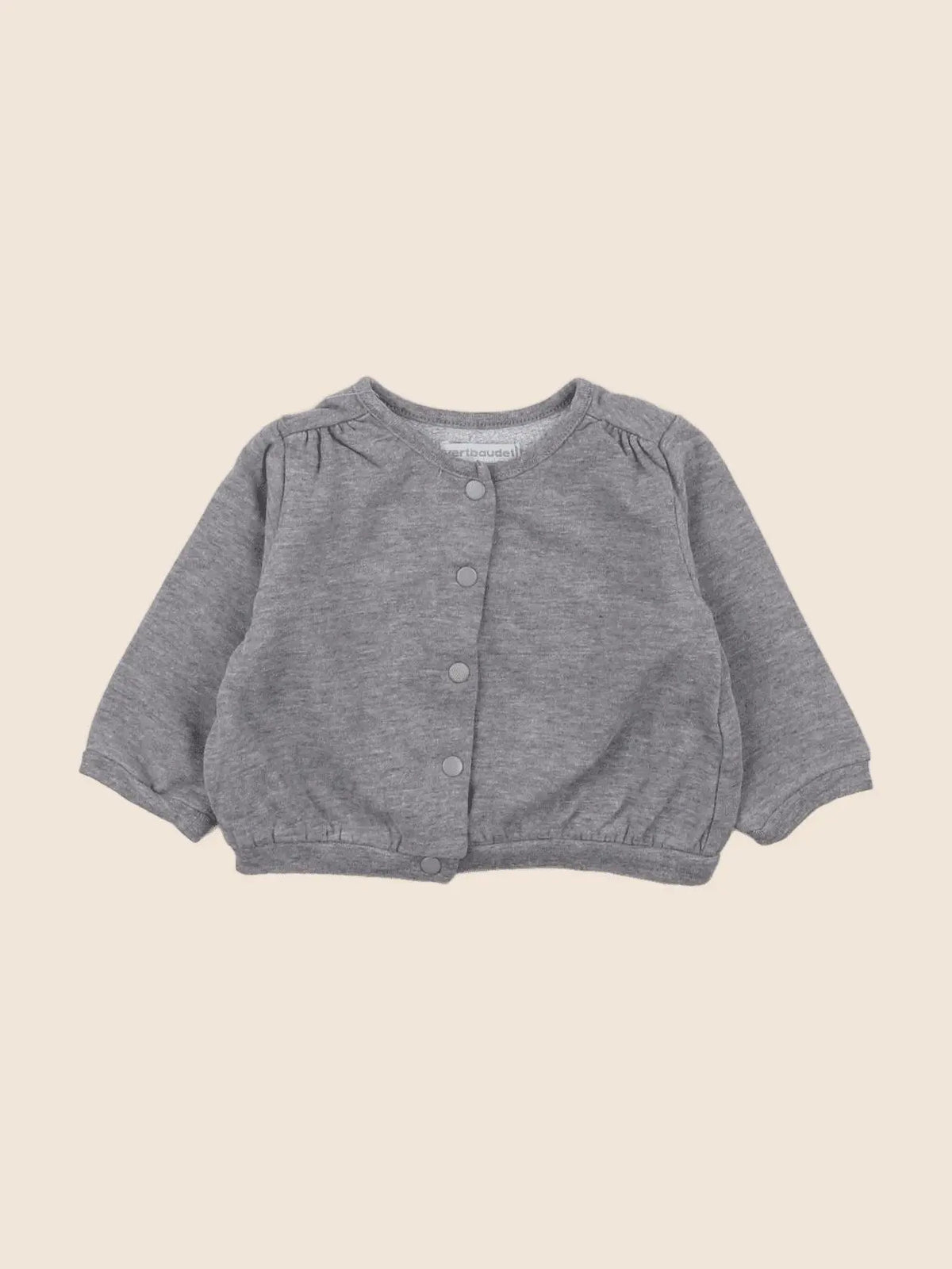 Vertbaudet - sweat gris - 6 mois