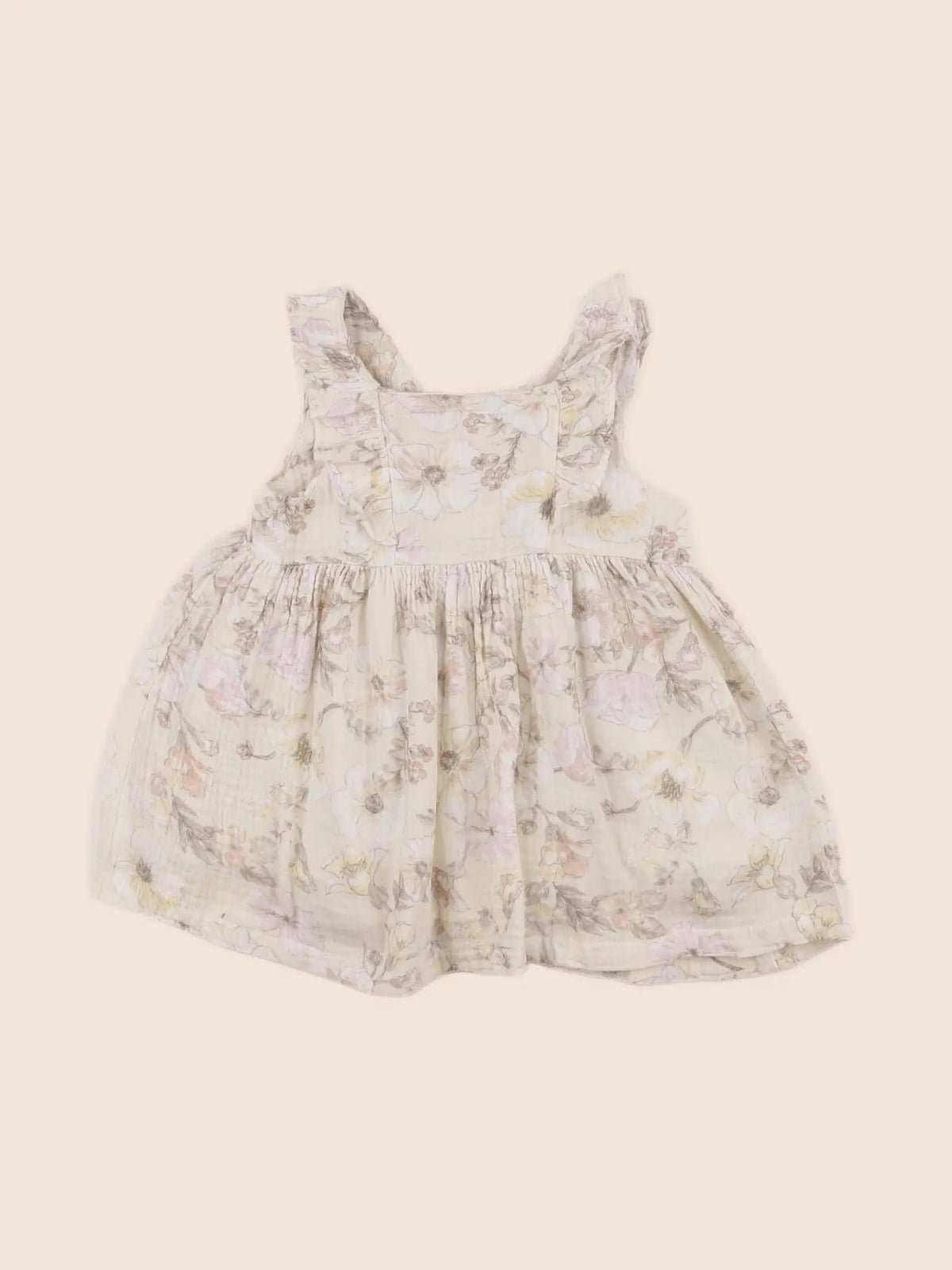Vertbaudet - robe beige - 12 mois