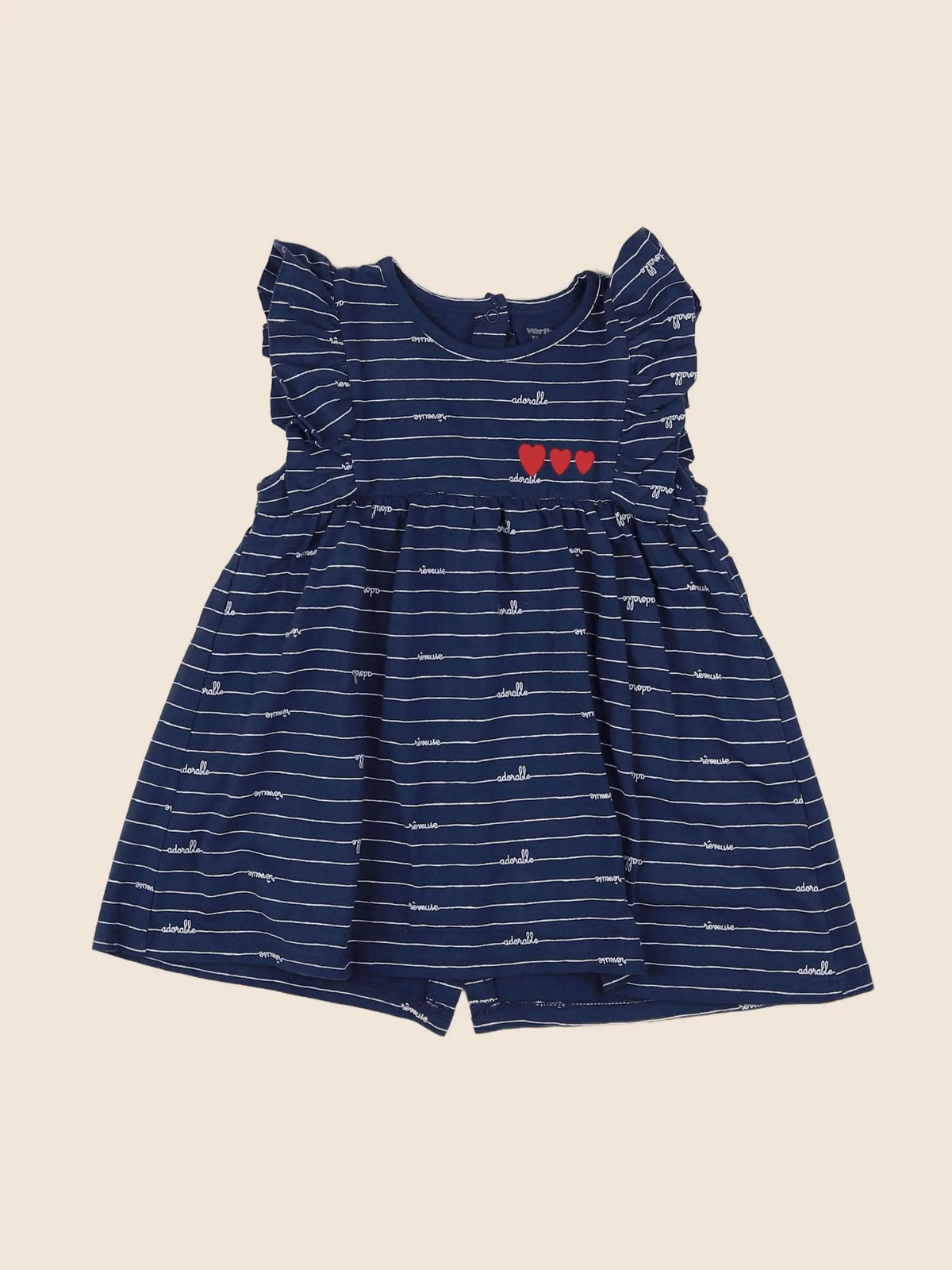 Vertbaudet - robe bleu - 12 mois