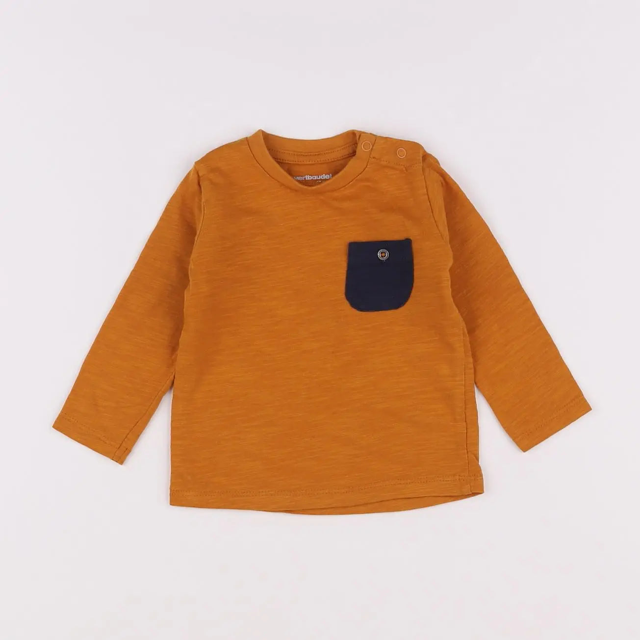 Vertbaudet - tee-shirt jaune - 6 mois