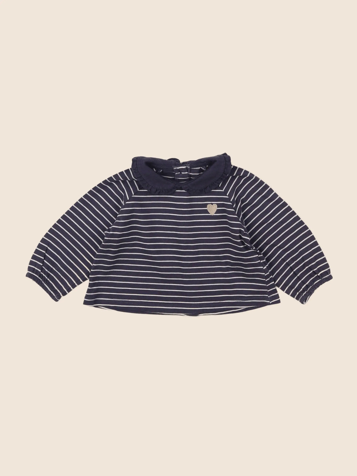 Vertbaudet - tee-shirt bleu - 6 mois