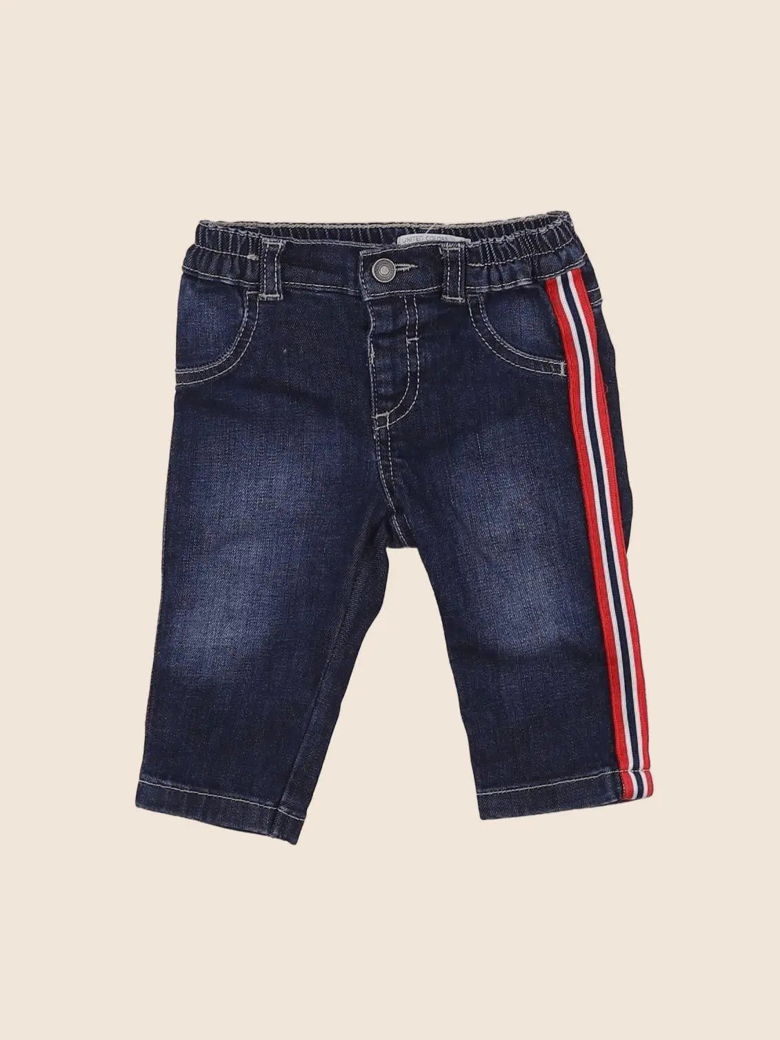 Benetton - jean bleu - 6 mois