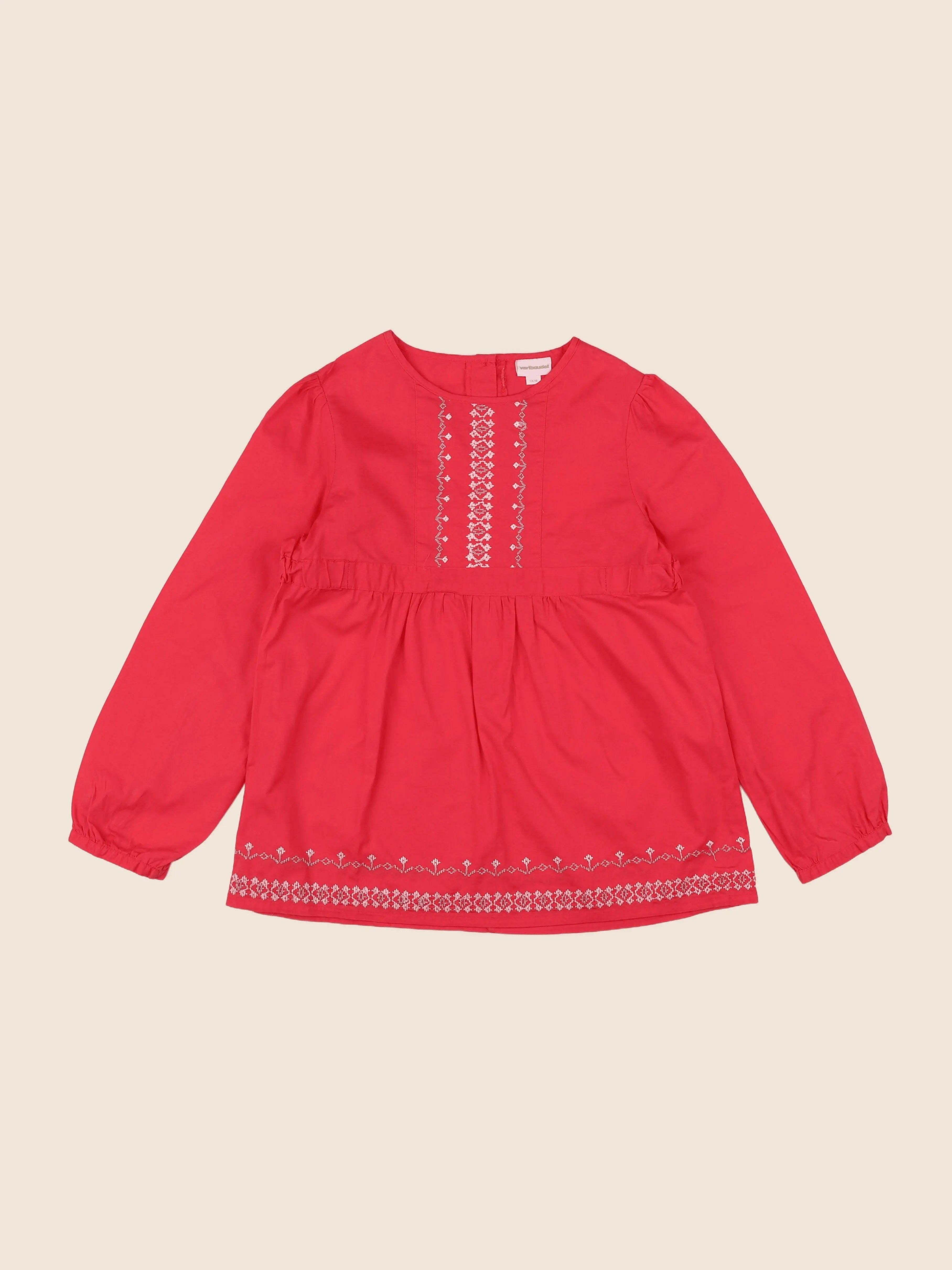 Vertbaudet - blouse rose - 12 ans