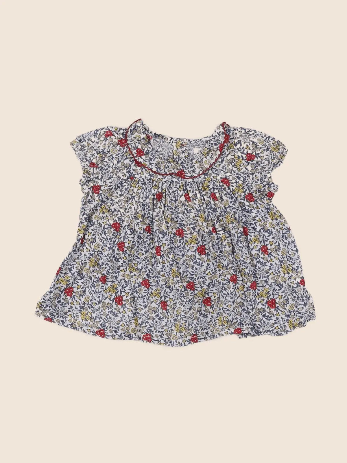 Boutchou - blouse bleu - 9 mois
