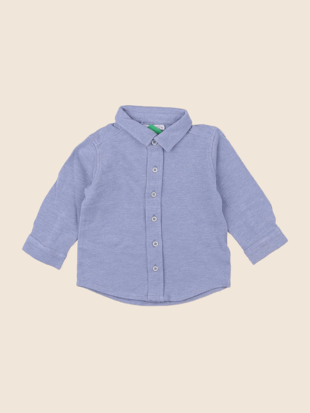 Boutchou - chemise bleu - 9 mois