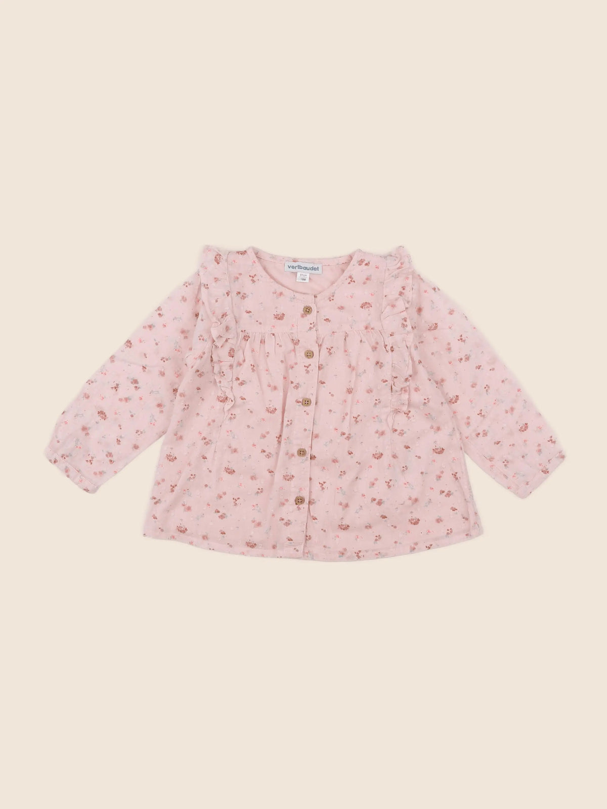 Vertbaudet - blouse rose - 18 mois
