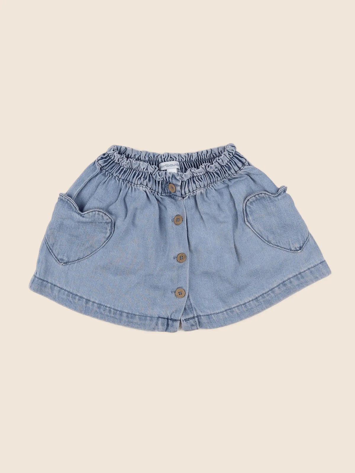 Vertbaudet - jupe bleu - 18 mois