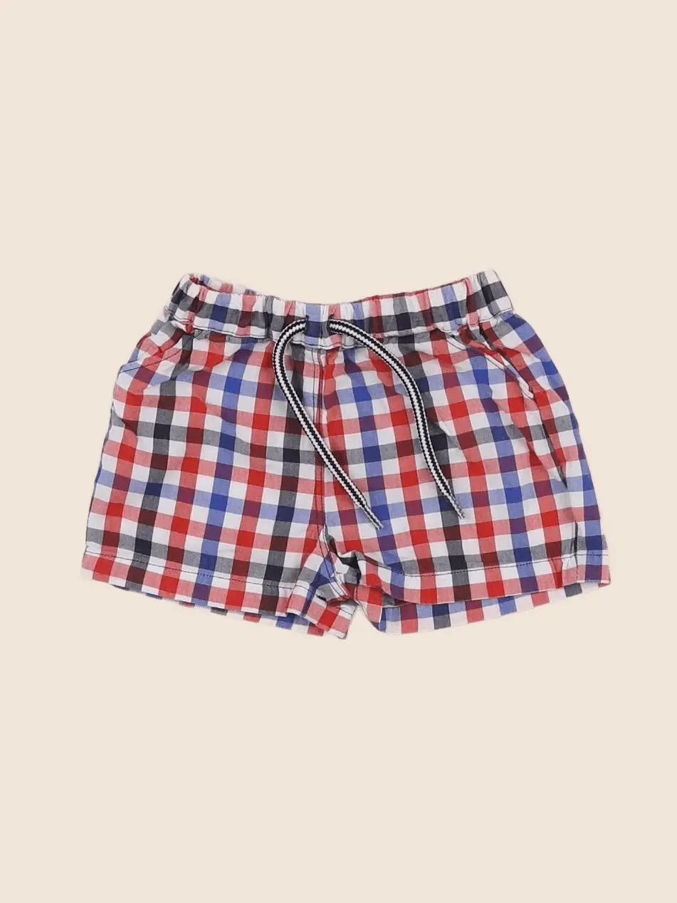 Petit Bateau - maillot de bain rouge, bleu - 3 mois
