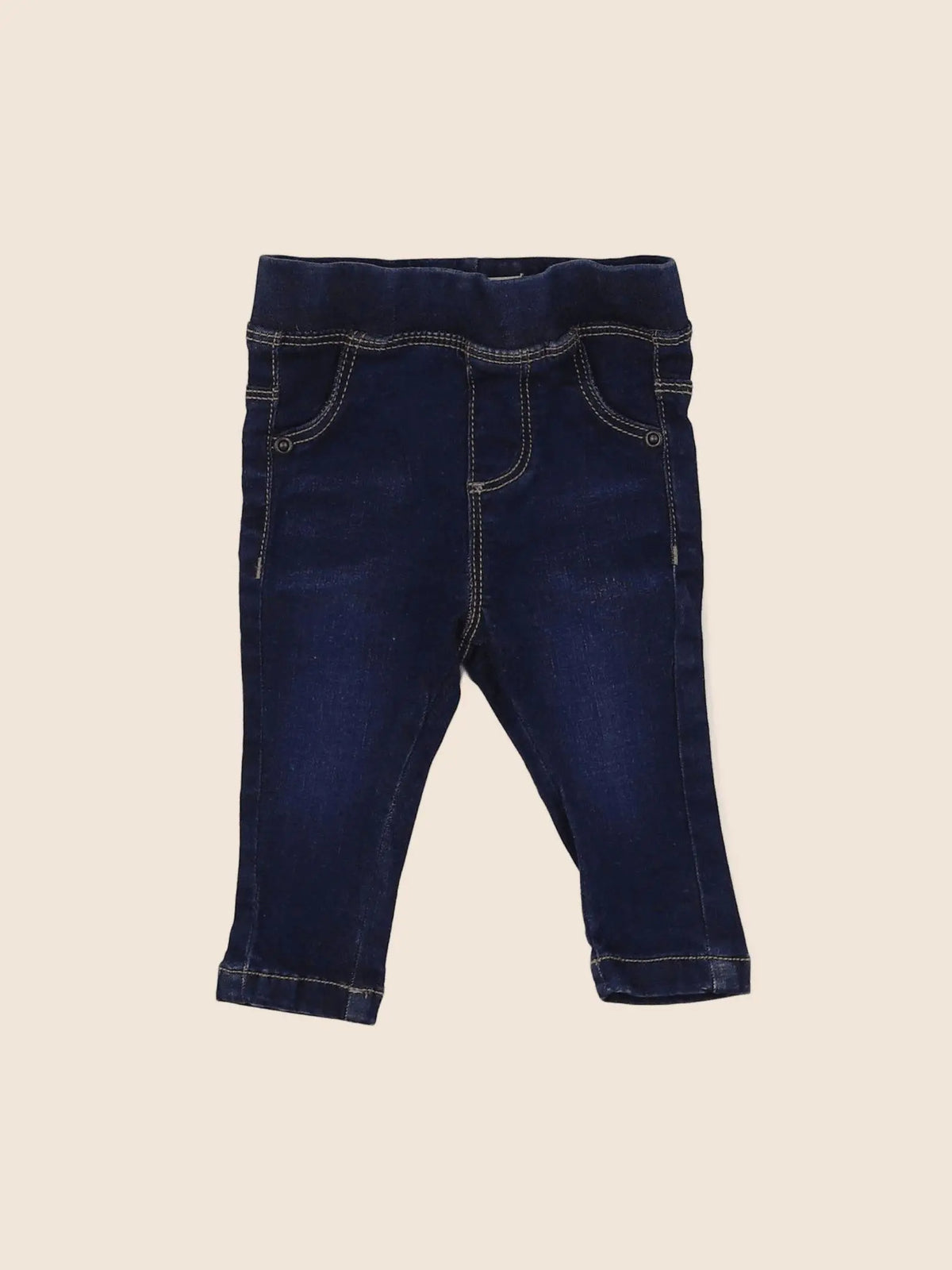 Vertbaudet - jegging bleu - 3 mois