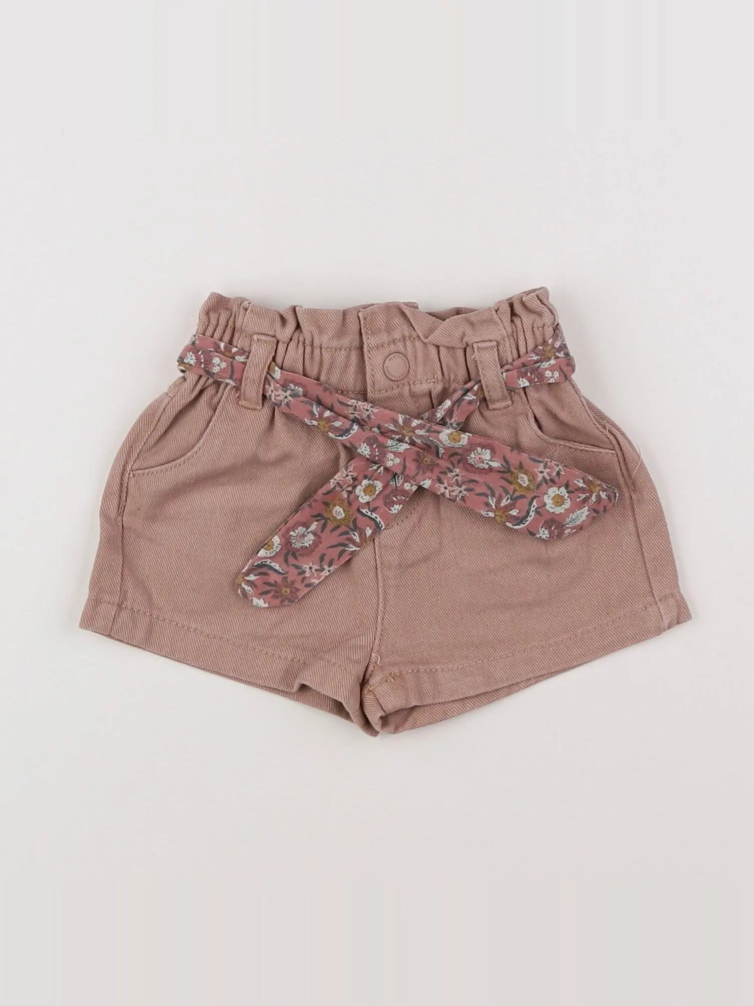 Vertbaudet - short marron - 12 mois