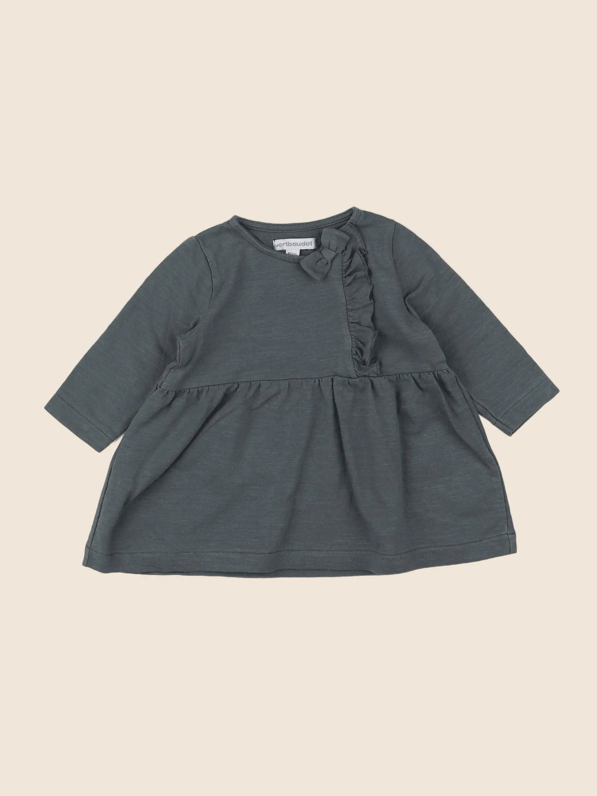 Vertbaudet - robe vert - 6 mois
