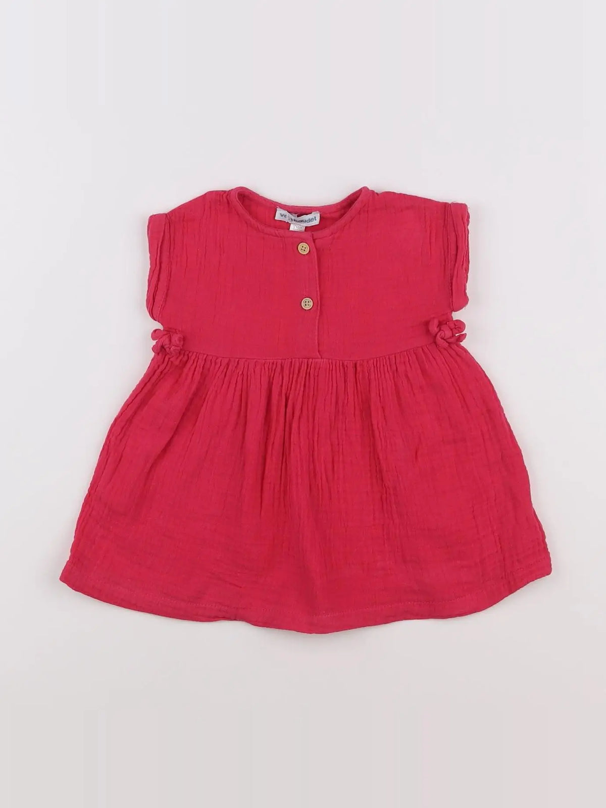 Vertbaudet - robe rose - 9 mois