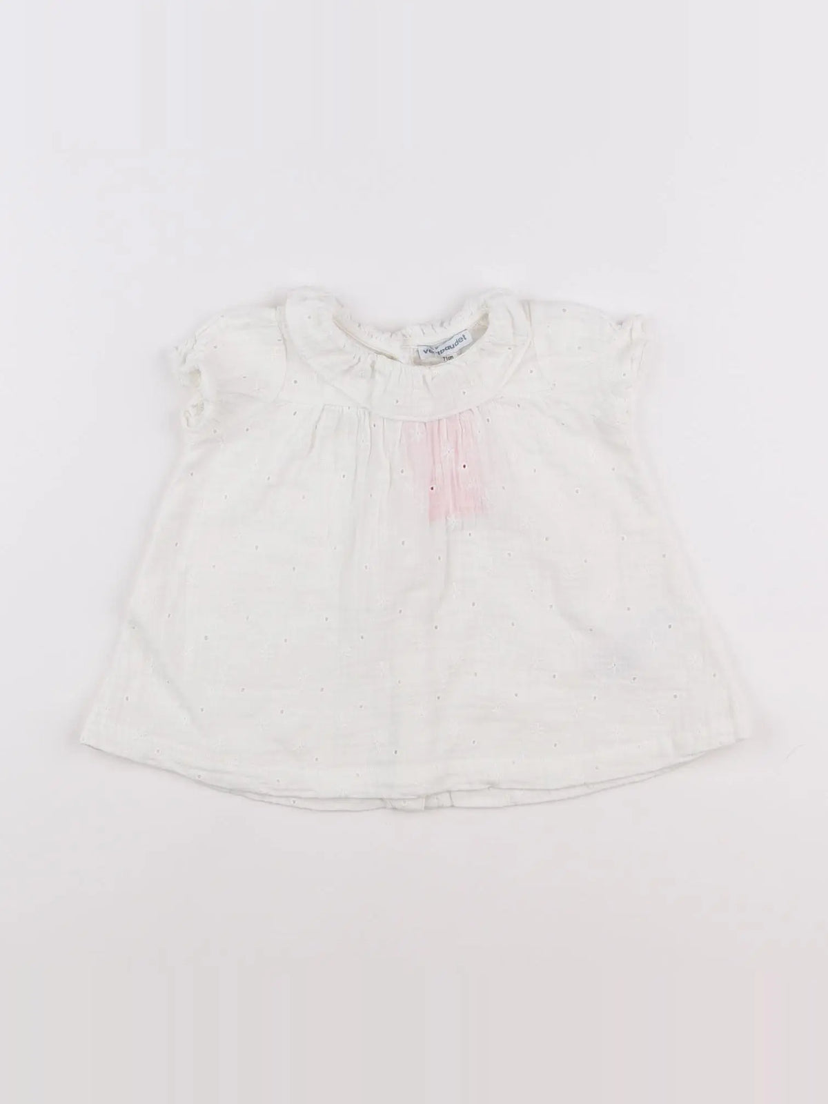 Vertbaudet - robe blanc - 9 mois