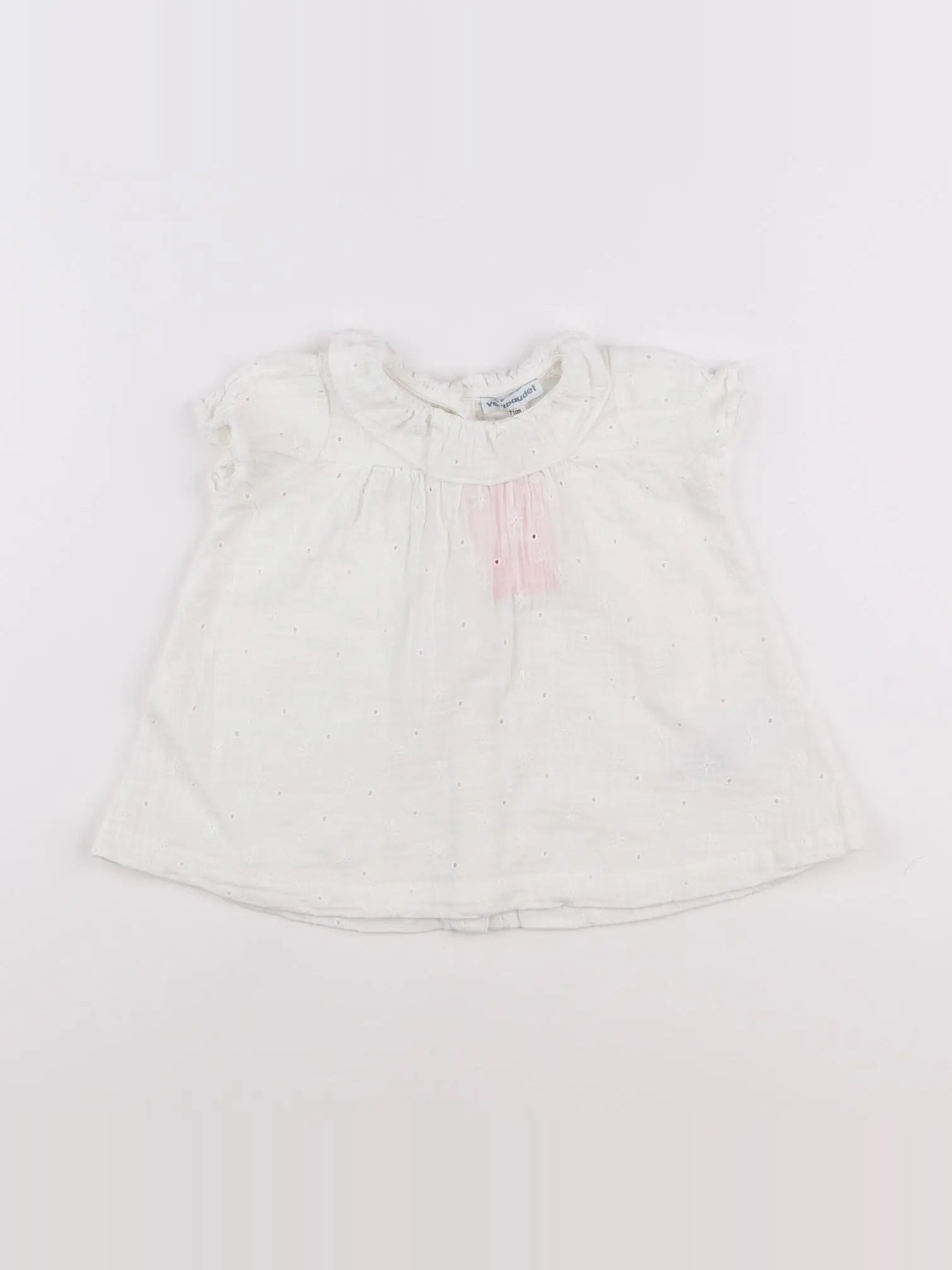 Vertbaudet - robe blanc - 9 mois