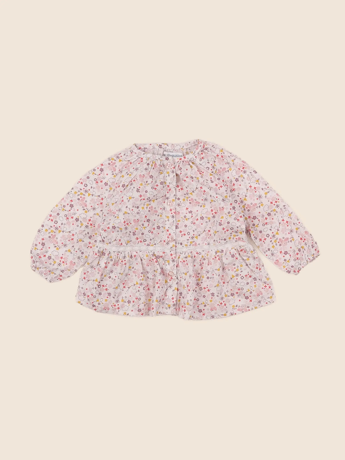 Vertbaudet - blouse multicolore - 6 mois