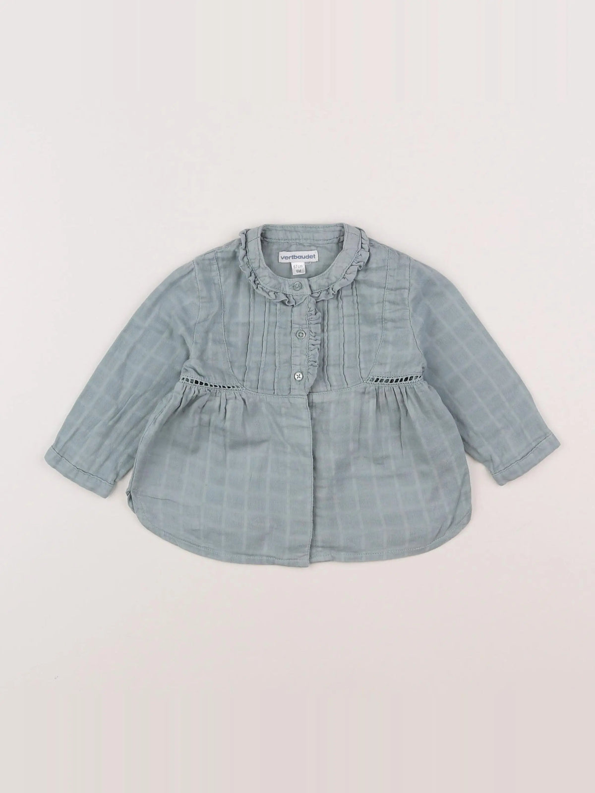 Vertbaudet - robe vert - 6 mois