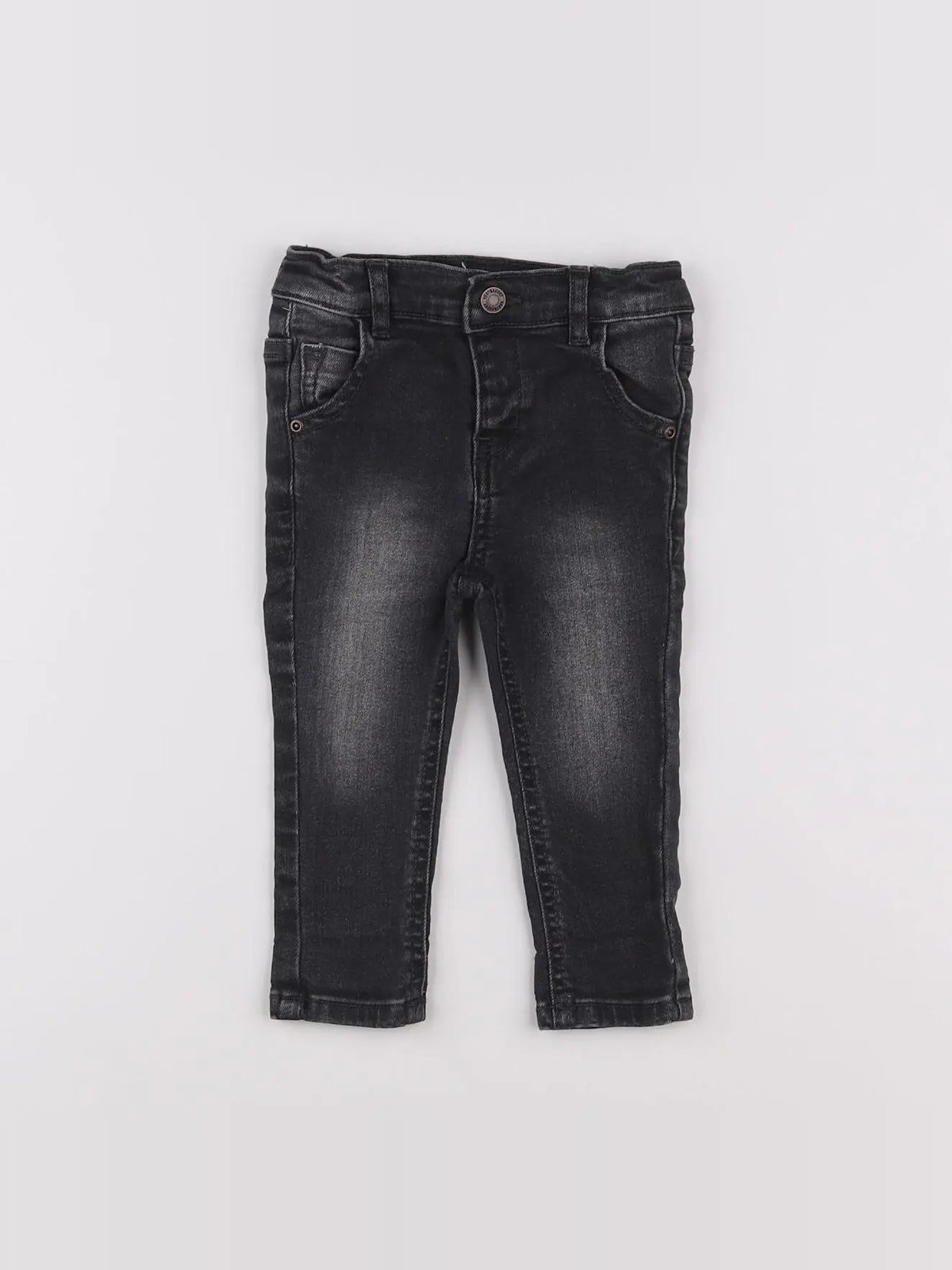 Vertbaudet - jean gris - 9 mois