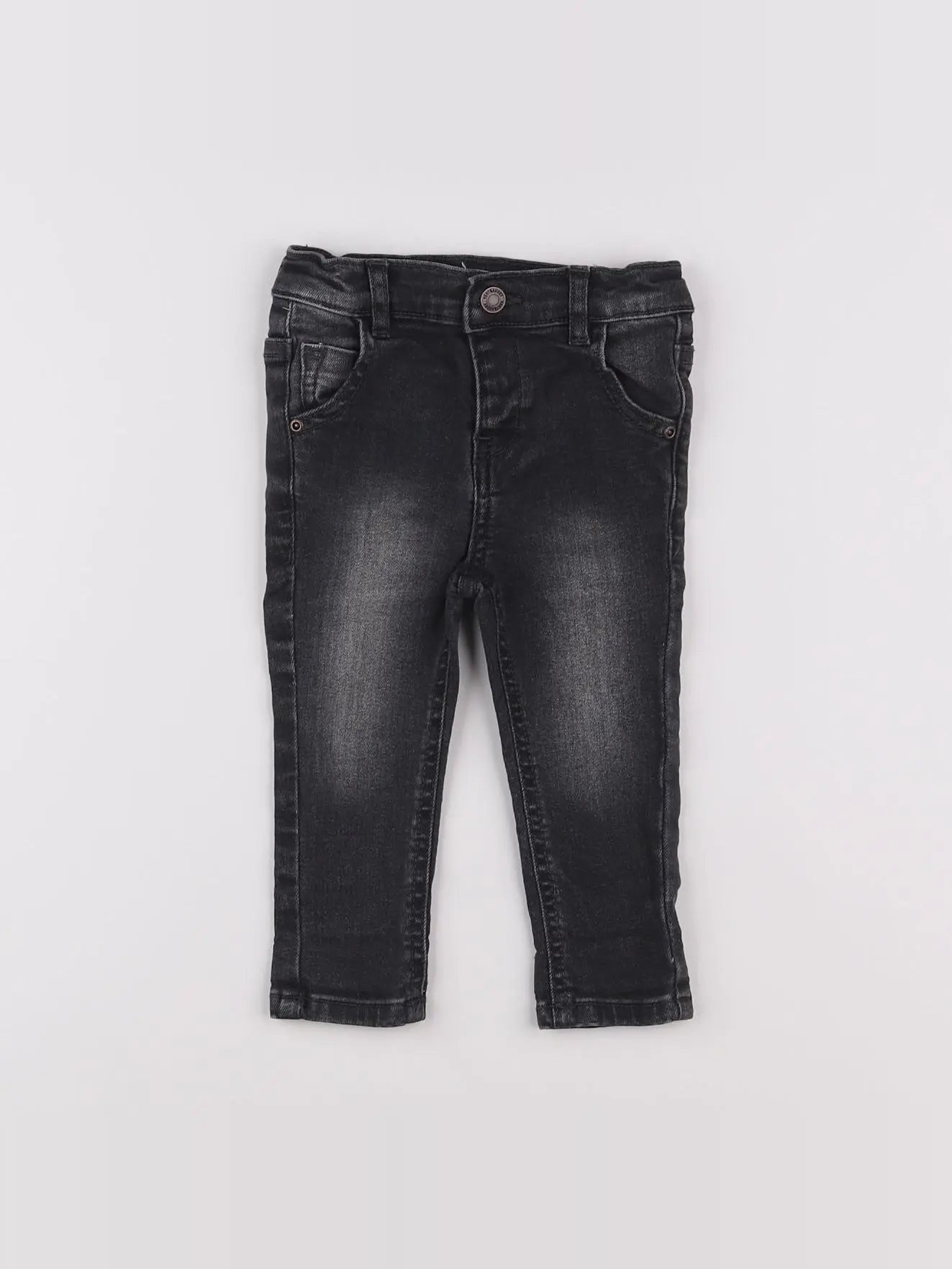 Vertbaudet - jean gris - 9 mois
