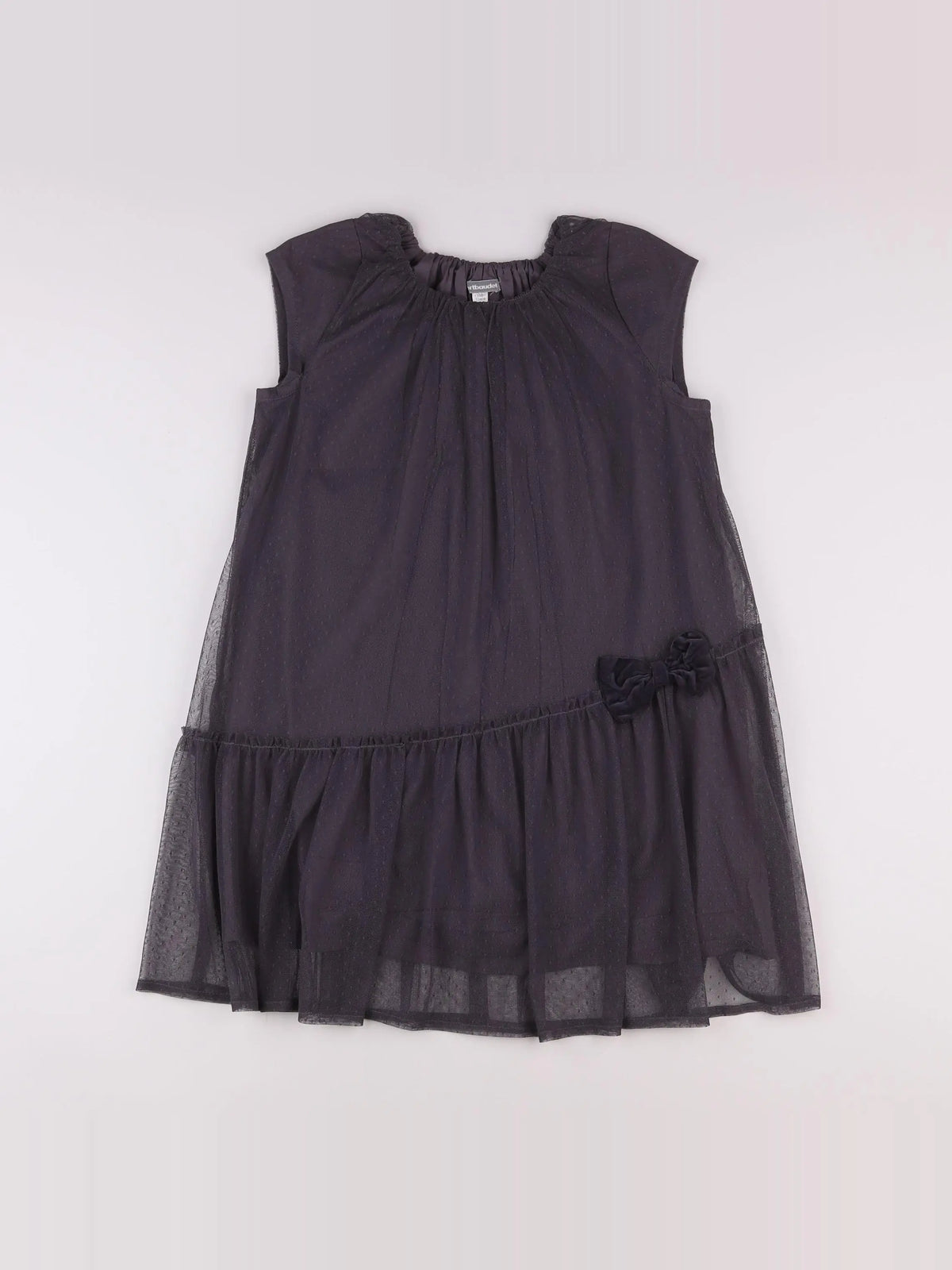 Vertbaudet - robe gris - 10 ans
