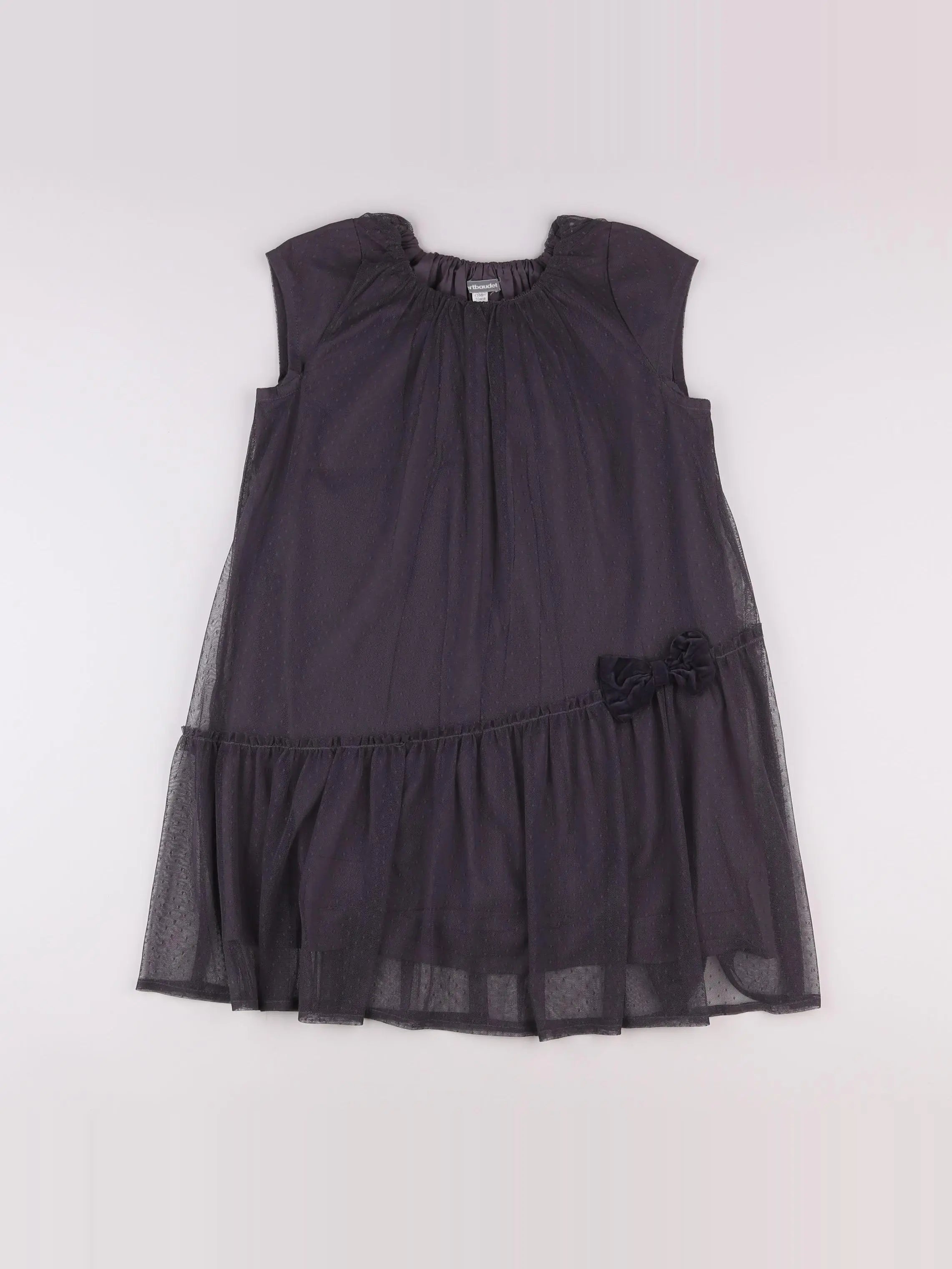 Vertbaudet - robe gris - 10 ans
