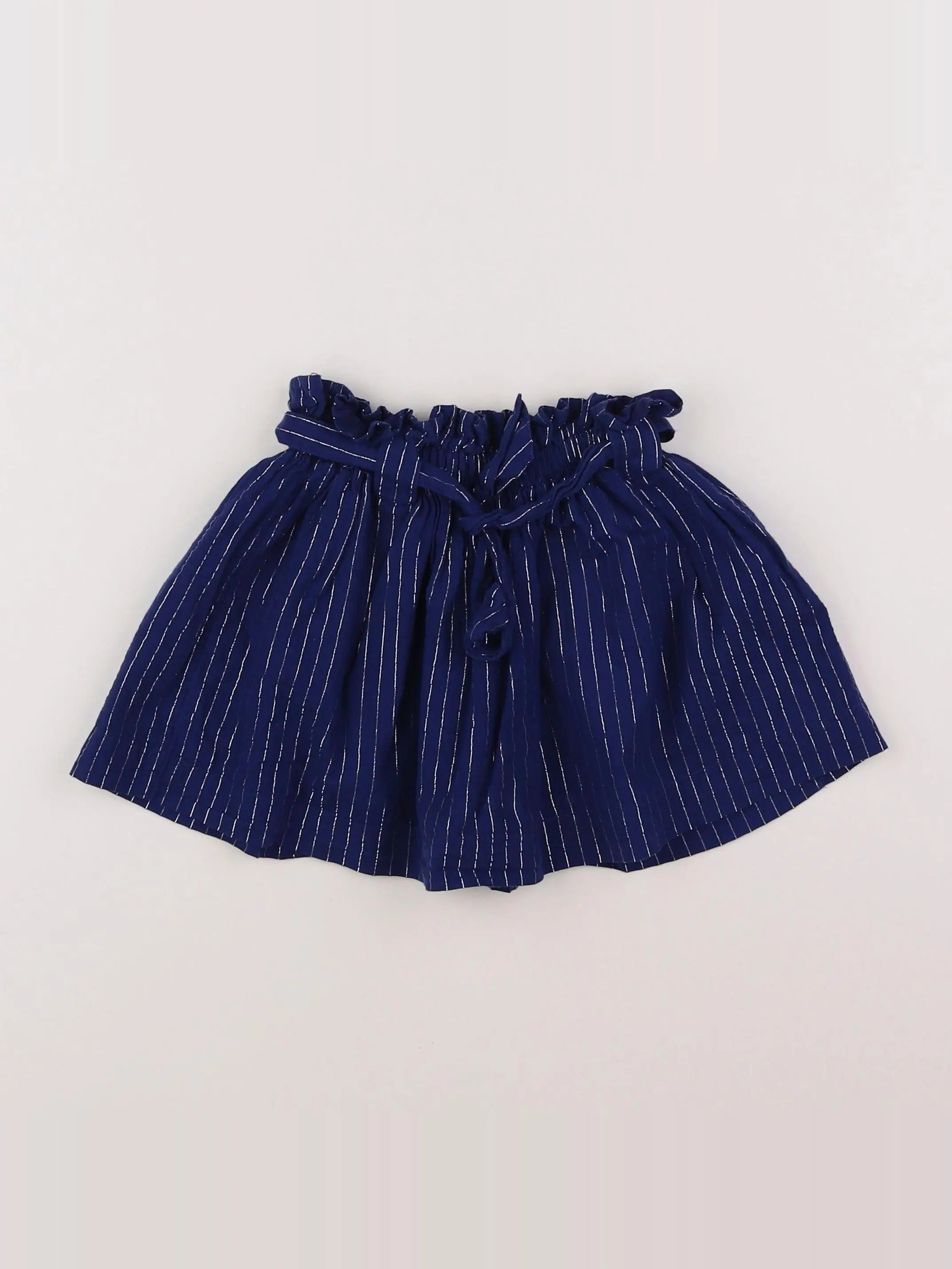 Vertbaudet - jupe bleu, argent - 2 ans