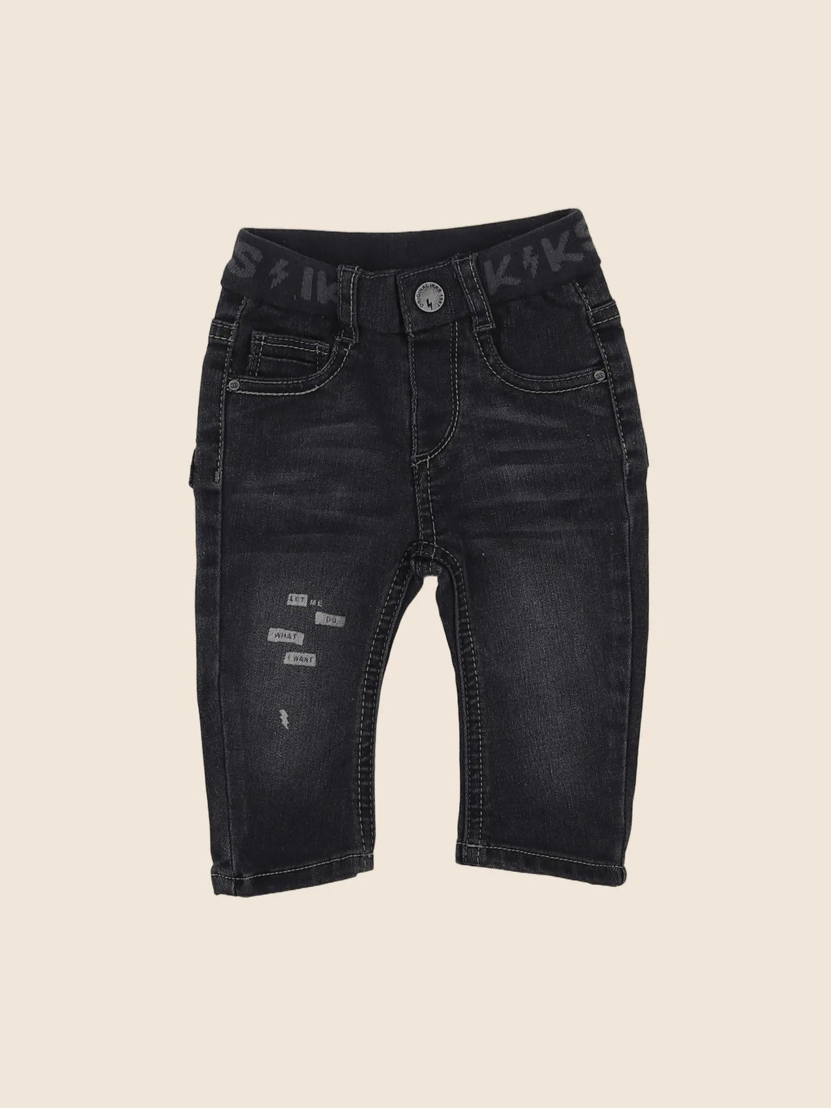 IKKS - jean gris - 6 mois