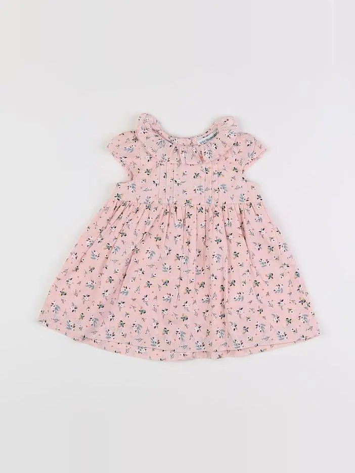 Vertbaudet - robe rose - 6 mois