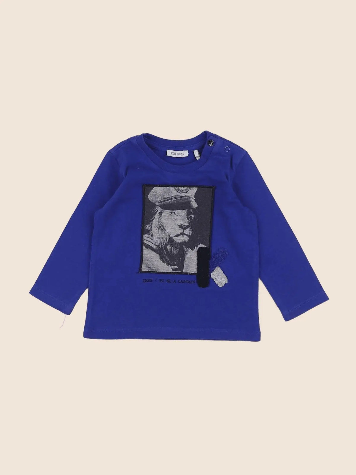 IKKS - tee-shirt bleu - 6 mois