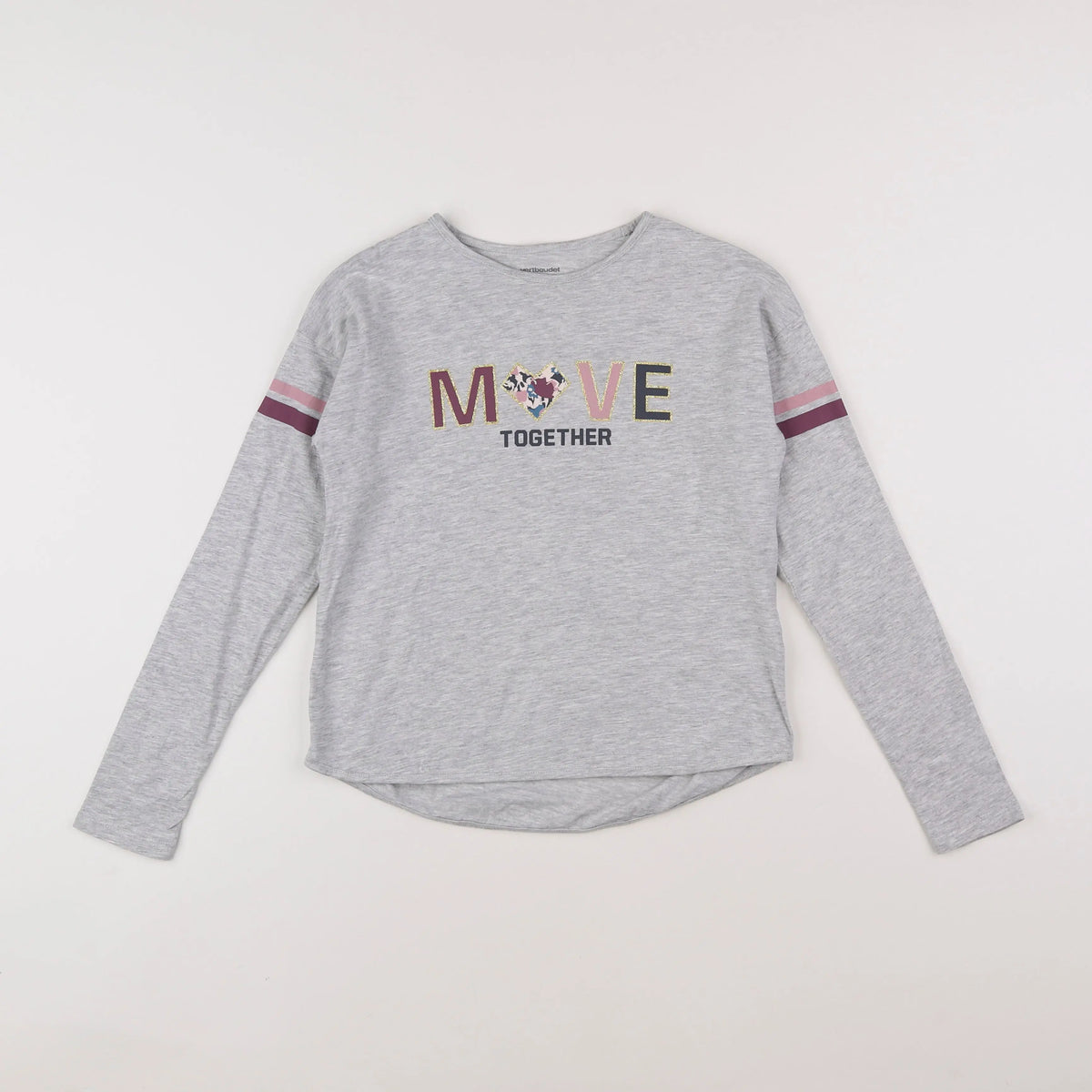Vertbaudet - tee-shirt gris - 10 ans