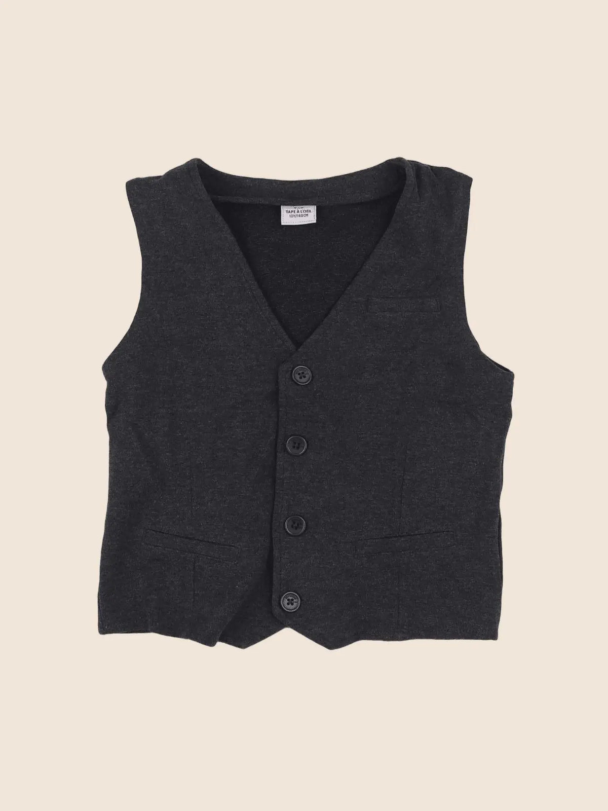 Tape à l'oeil - gilet gris - 10 ans