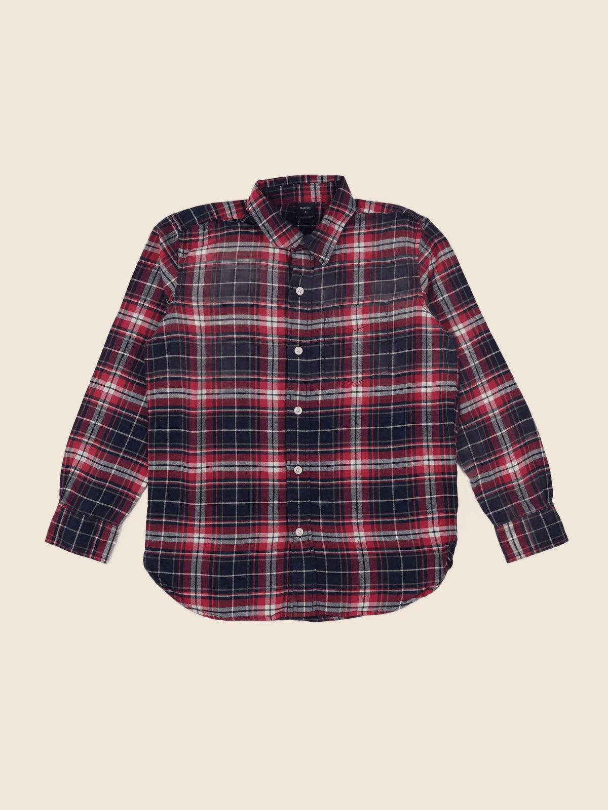 GAP - chemise rouge, bleu - 10 ans