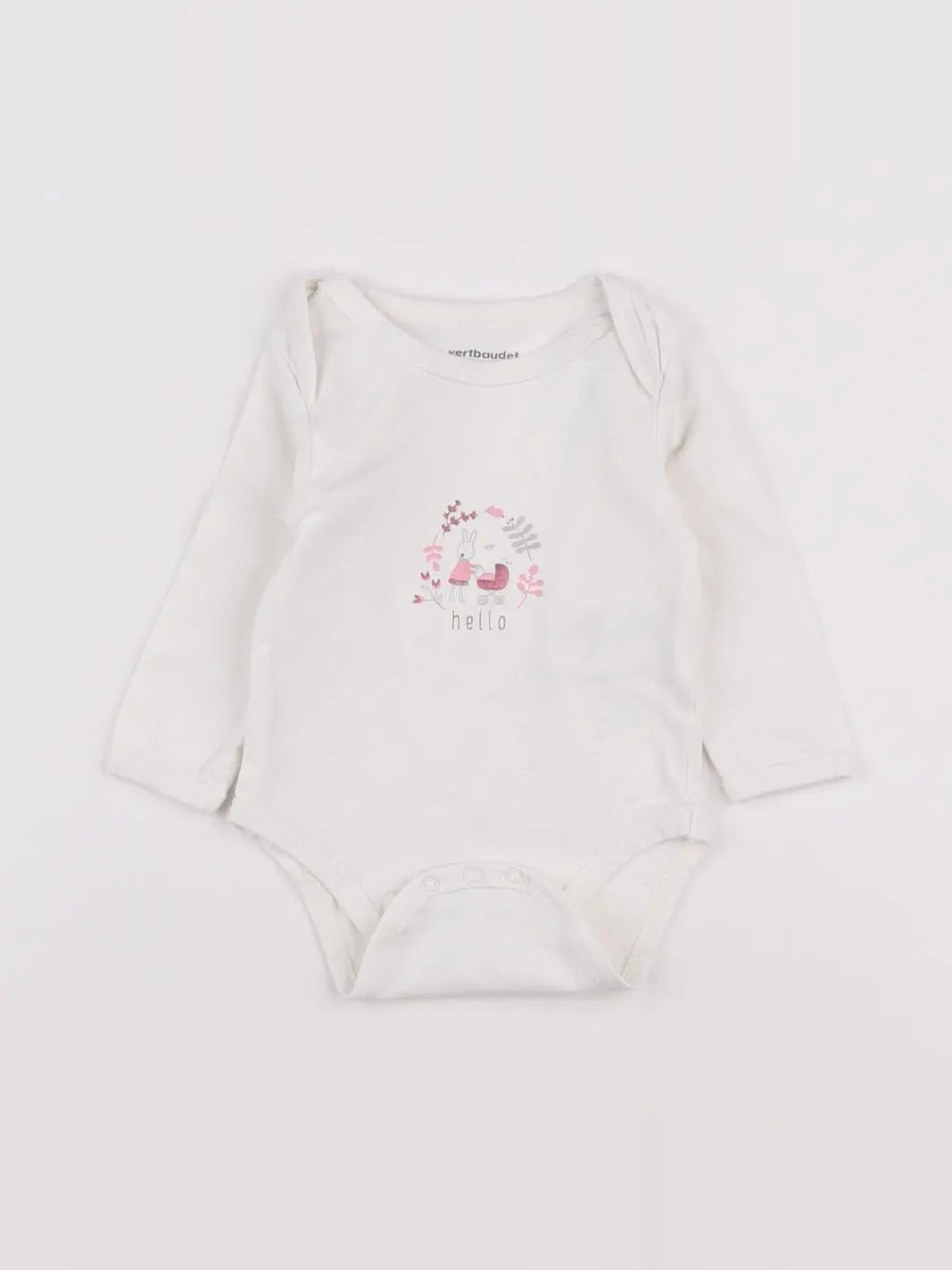 Vertbaudet - body blanc - 3 mois